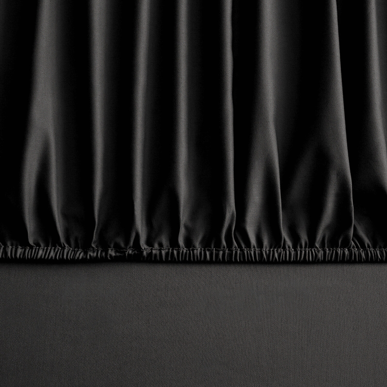 Linens Mix&Match Pamuk Saten Çift Kişilik Lastikli Çarşaf Siyah