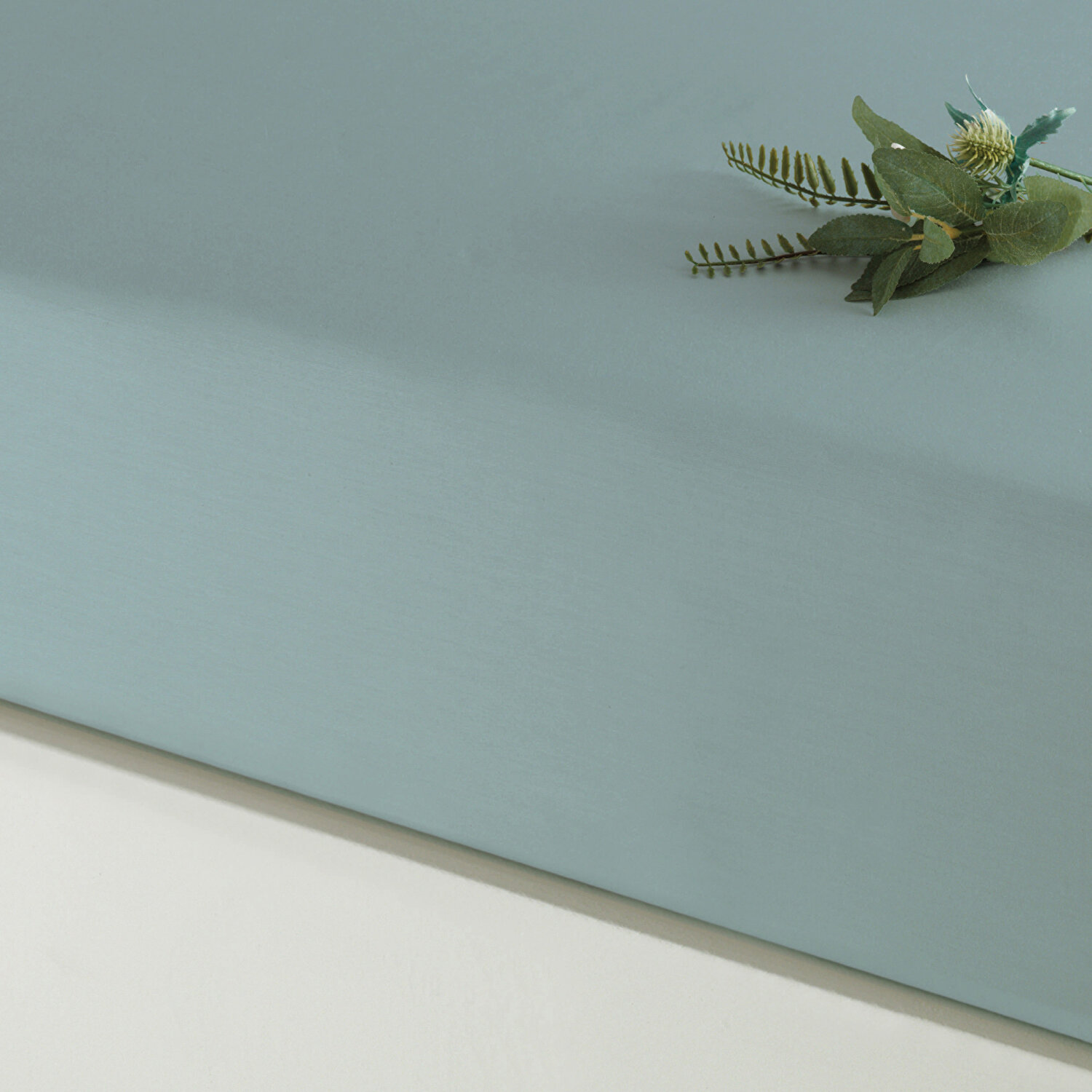 Linens Mix&Match Pamuk Saten Tek Kişilik Lastikli Çarşaf Yeşil