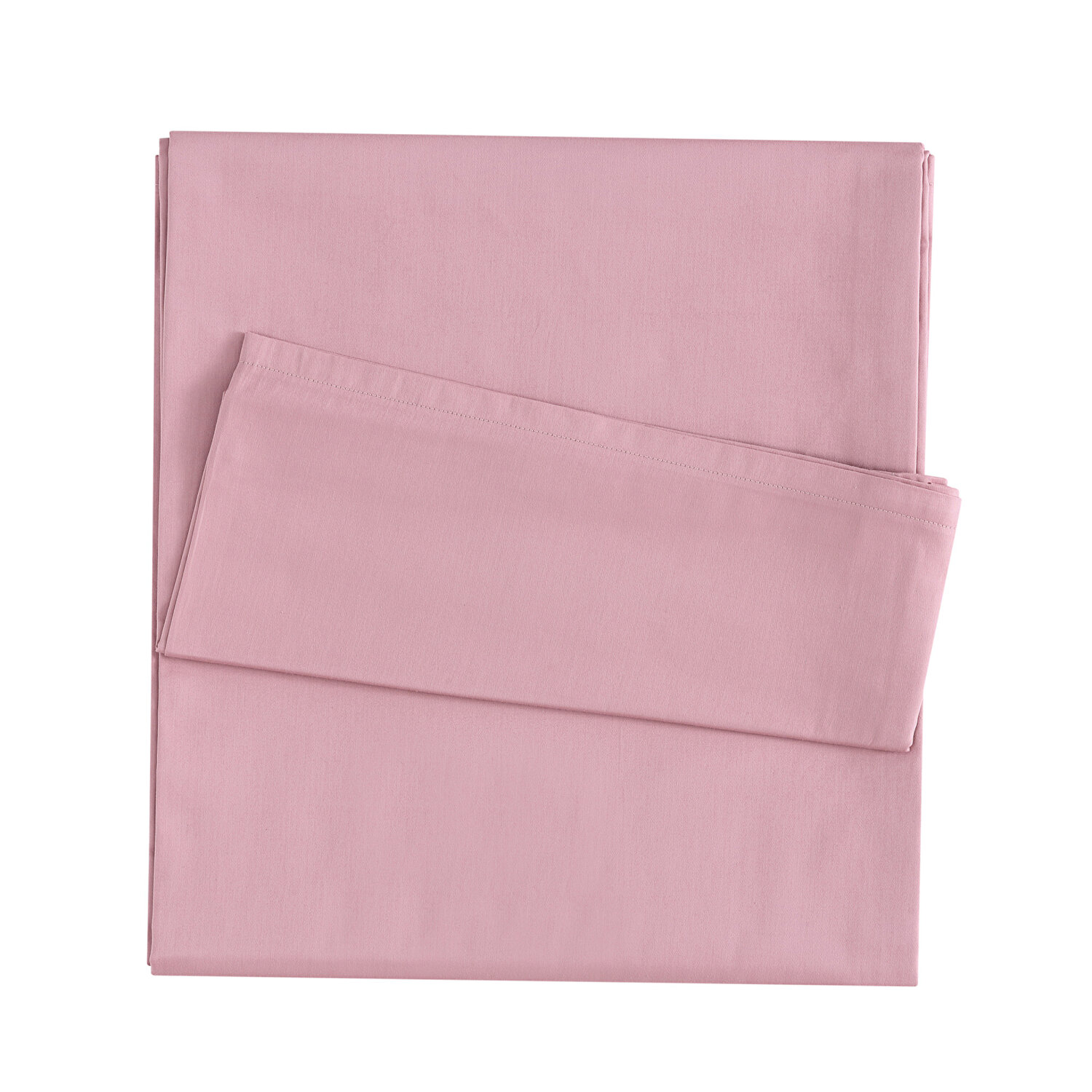 Linens Mix&Match Pamuk Saten Tek Kişilik Lastikli Çarşaf Gül Kurusu