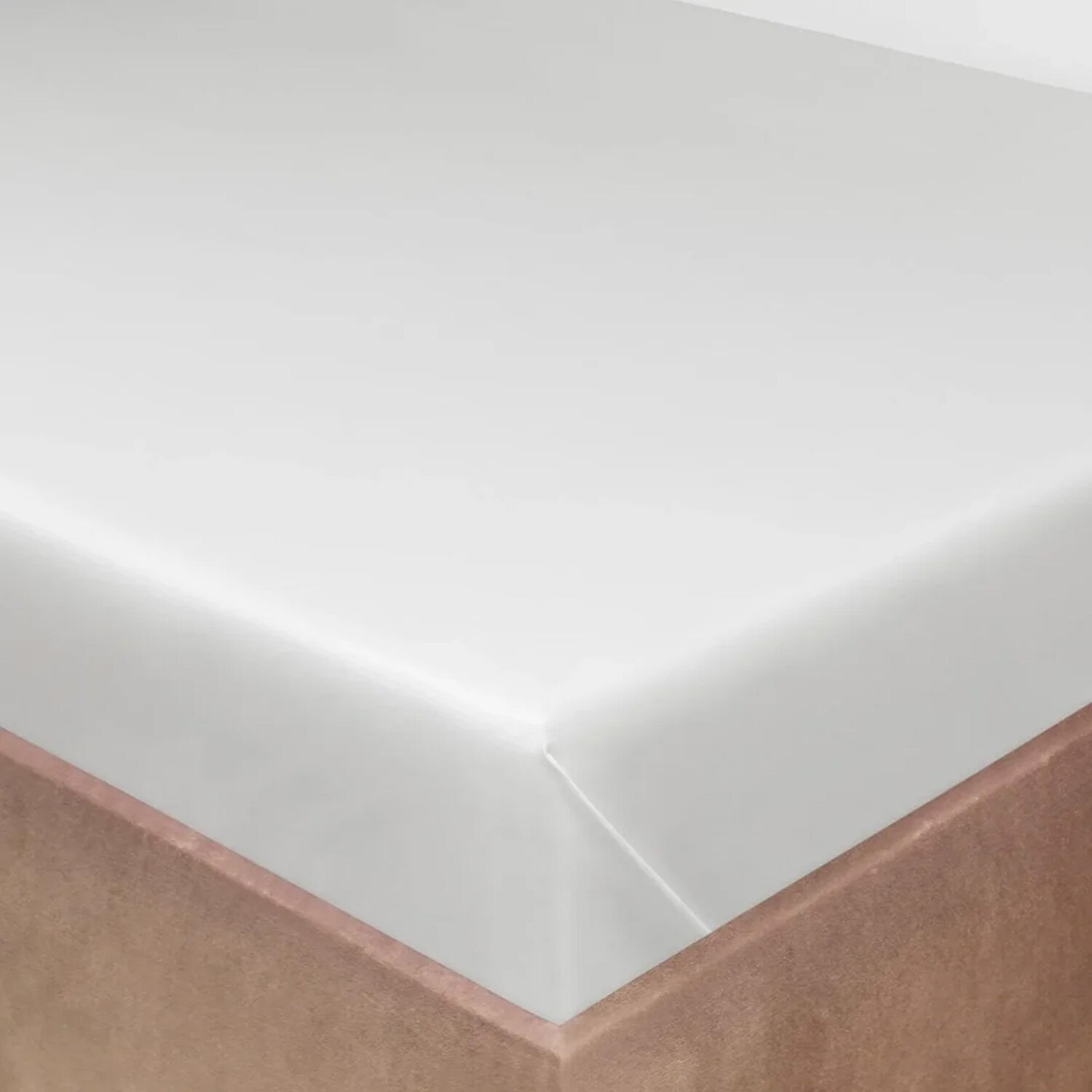 Valeron Luna Pamuk Saten Tek Kişilik Çarşaf Beyaz