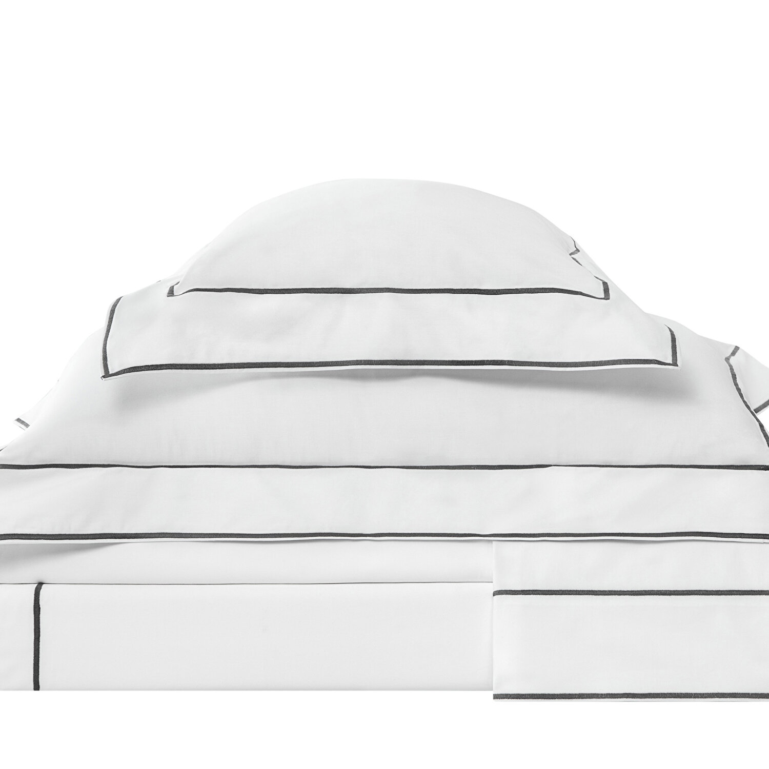 Valeron Duo Saten King Nevresim Takımı Antrasit