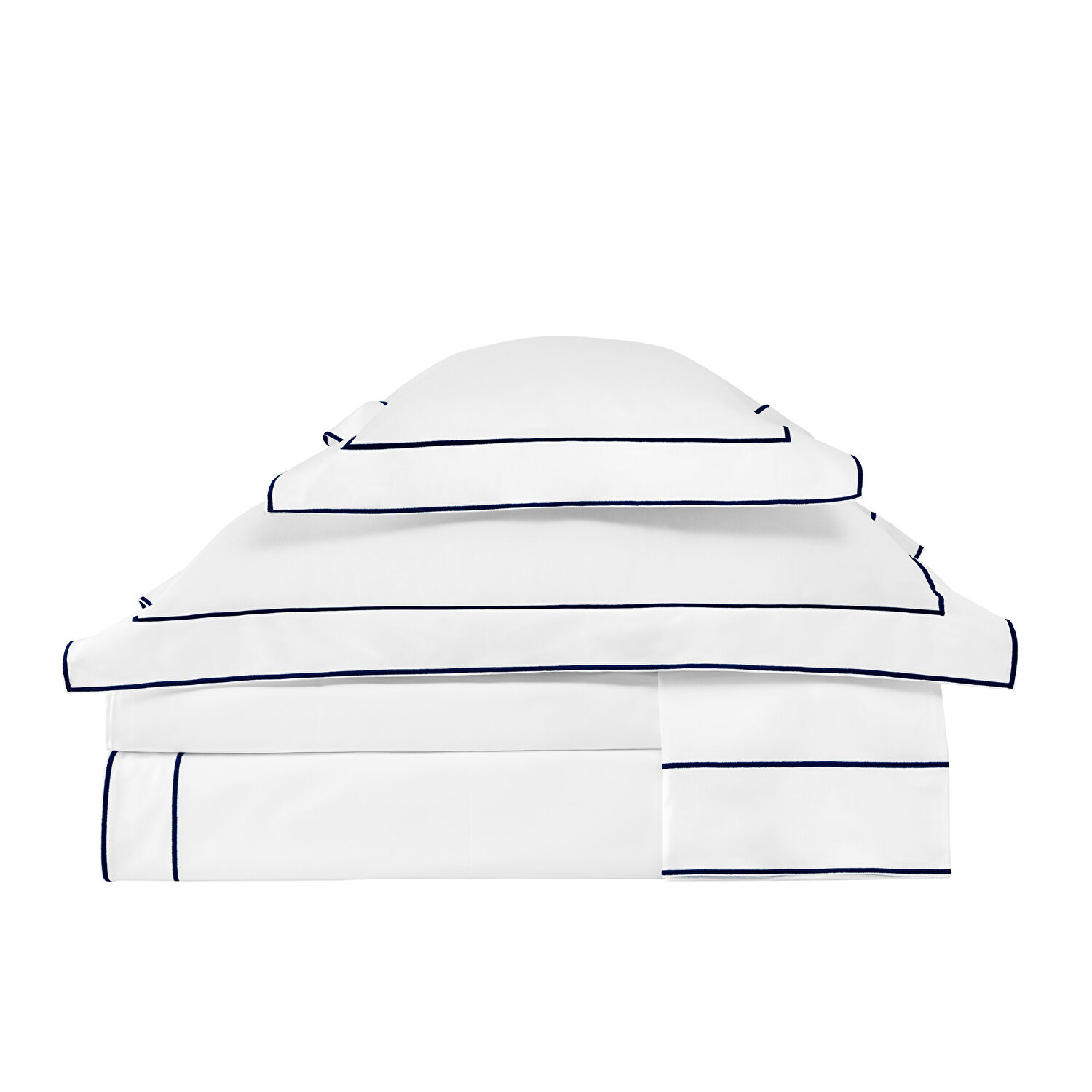 Valeron Duo Saten Süper King Nevresim Takımı Lacivert