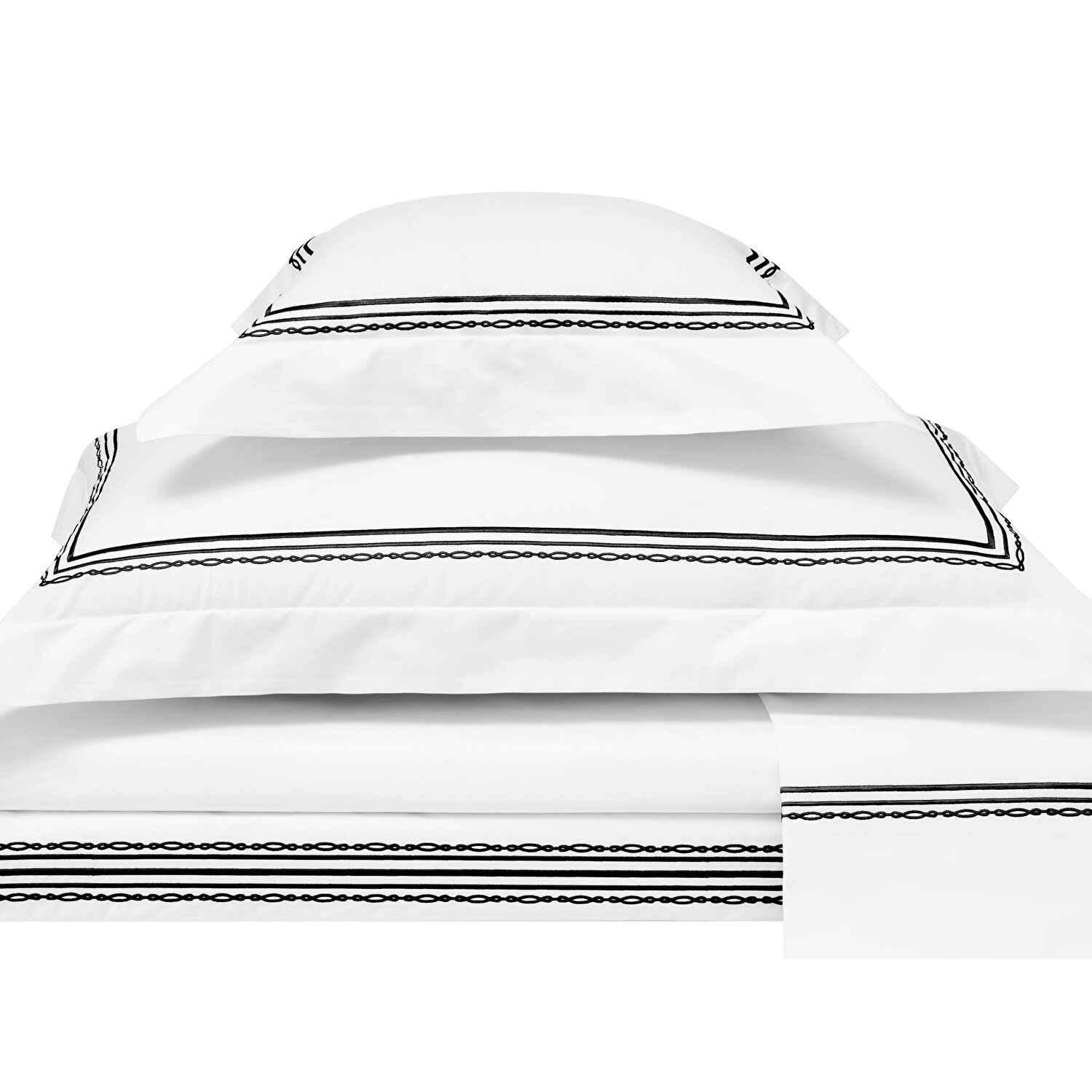 Valeron Atlas Percale Süper King Size Nevresim Takımı Siyah