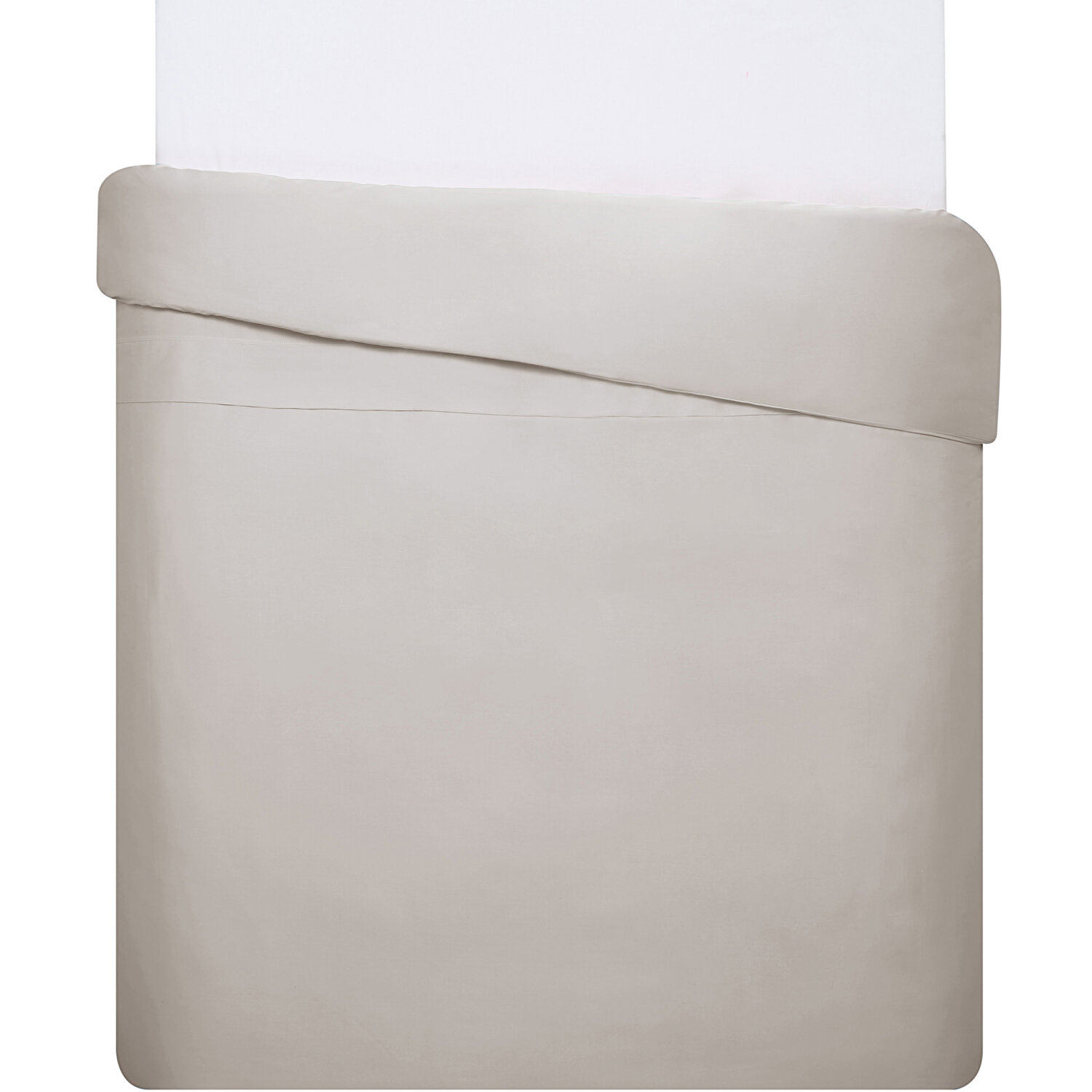 Linens Mix&Match Pamuk Saten Çift Kişilik Nevresim Kılıfı Taş