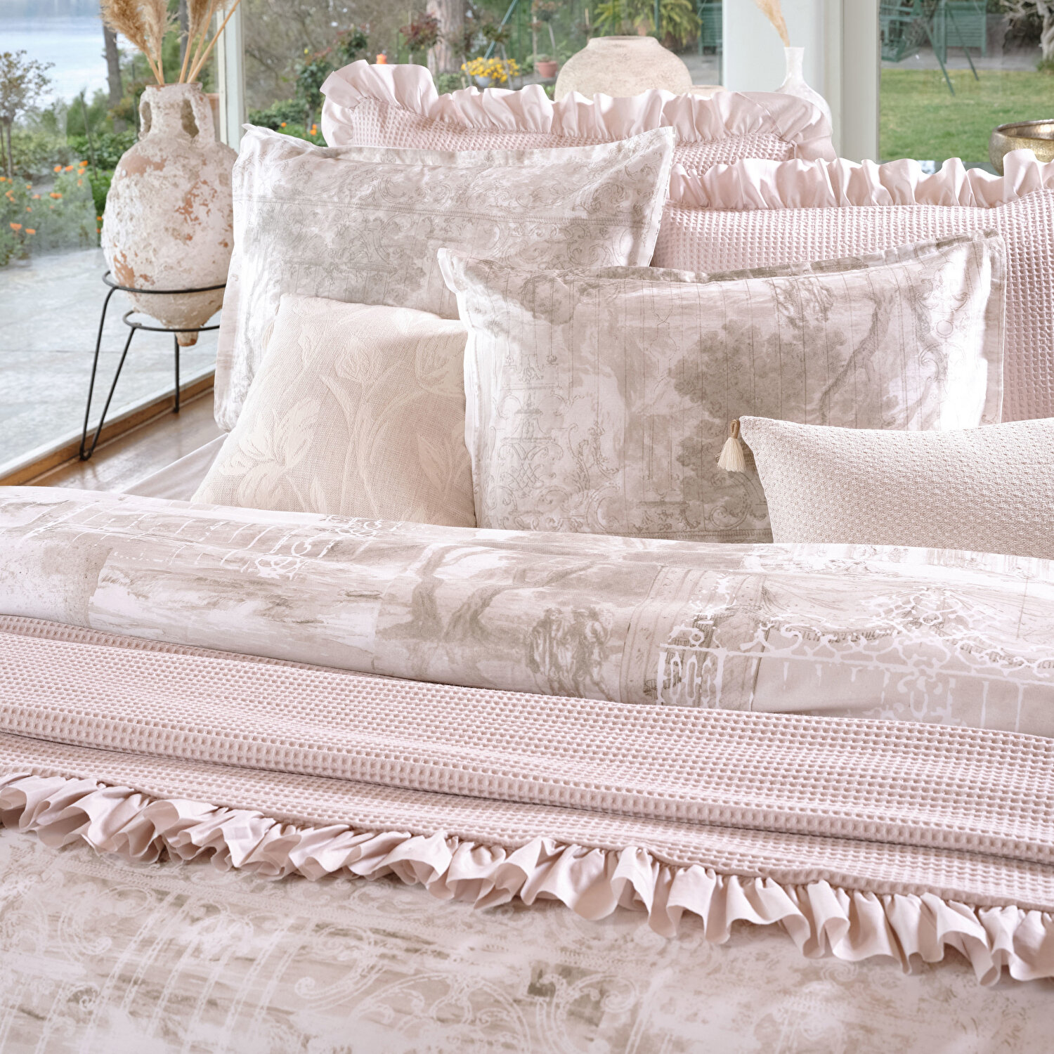 Linens Bsp Tek Kişilik Yatak Örtüsü Seti Taş