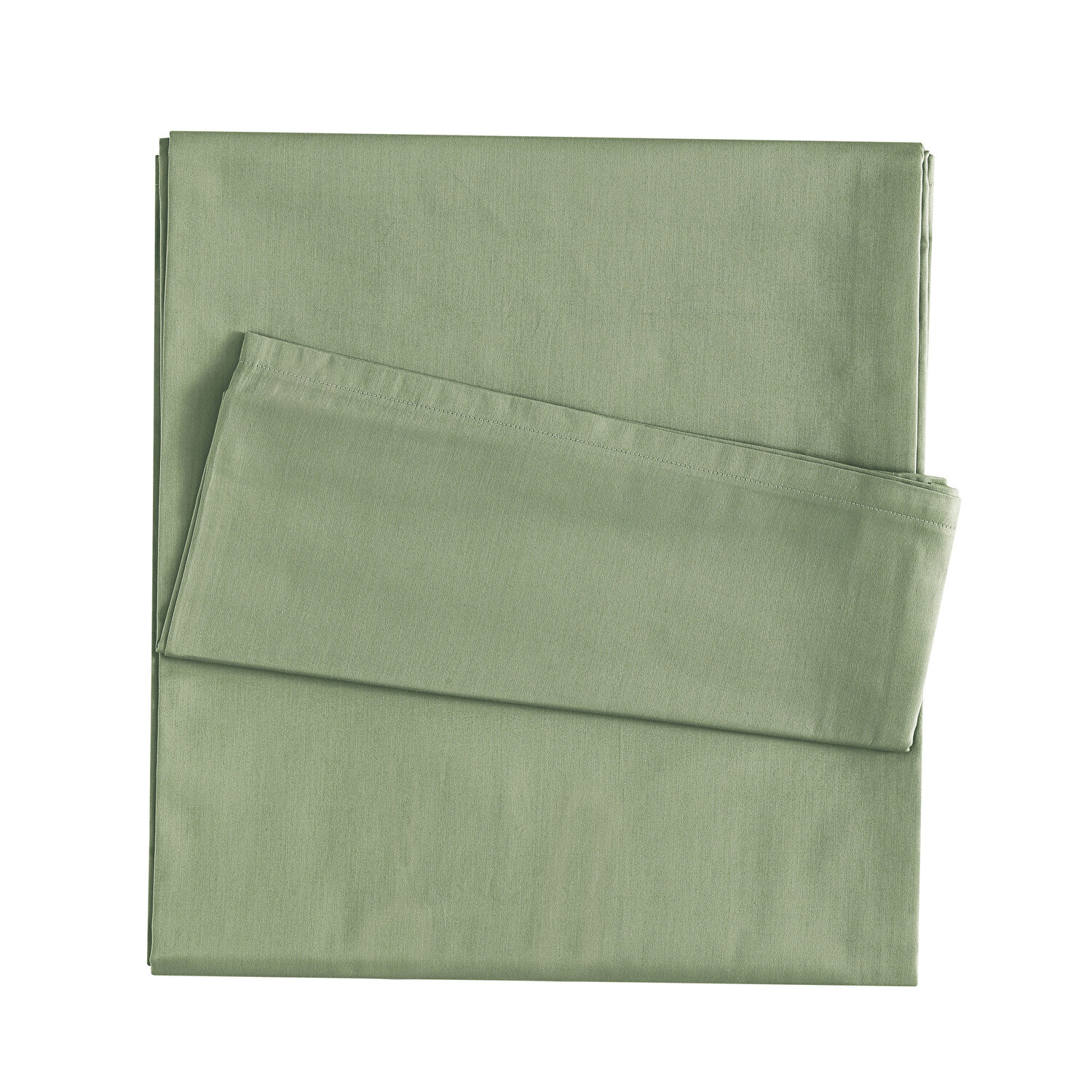 Linens Mix&Match Pamuk Saten Çift Kişilik Çarşaf Koyu Yeşil