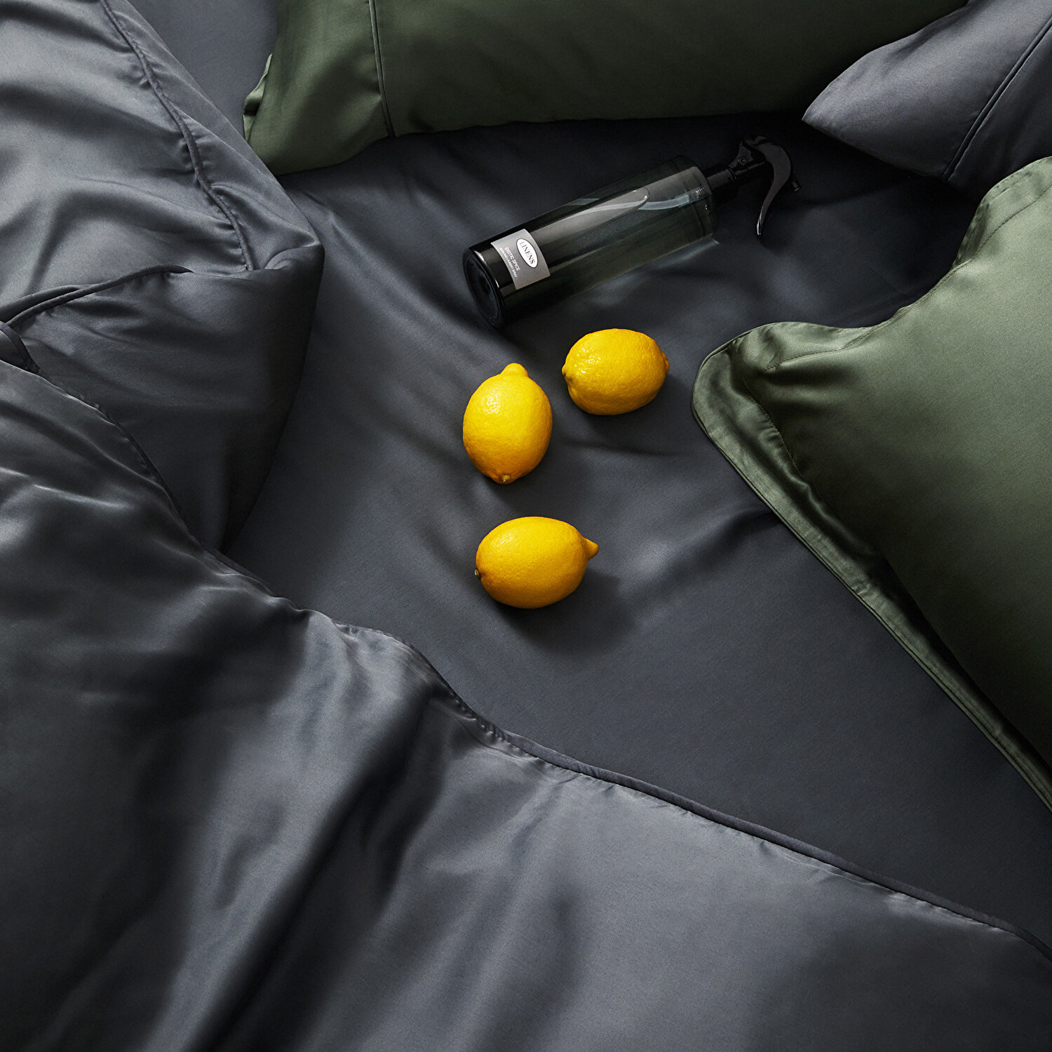 Linens X TENCEL™ Lyocell King Çarşaf Antrasit