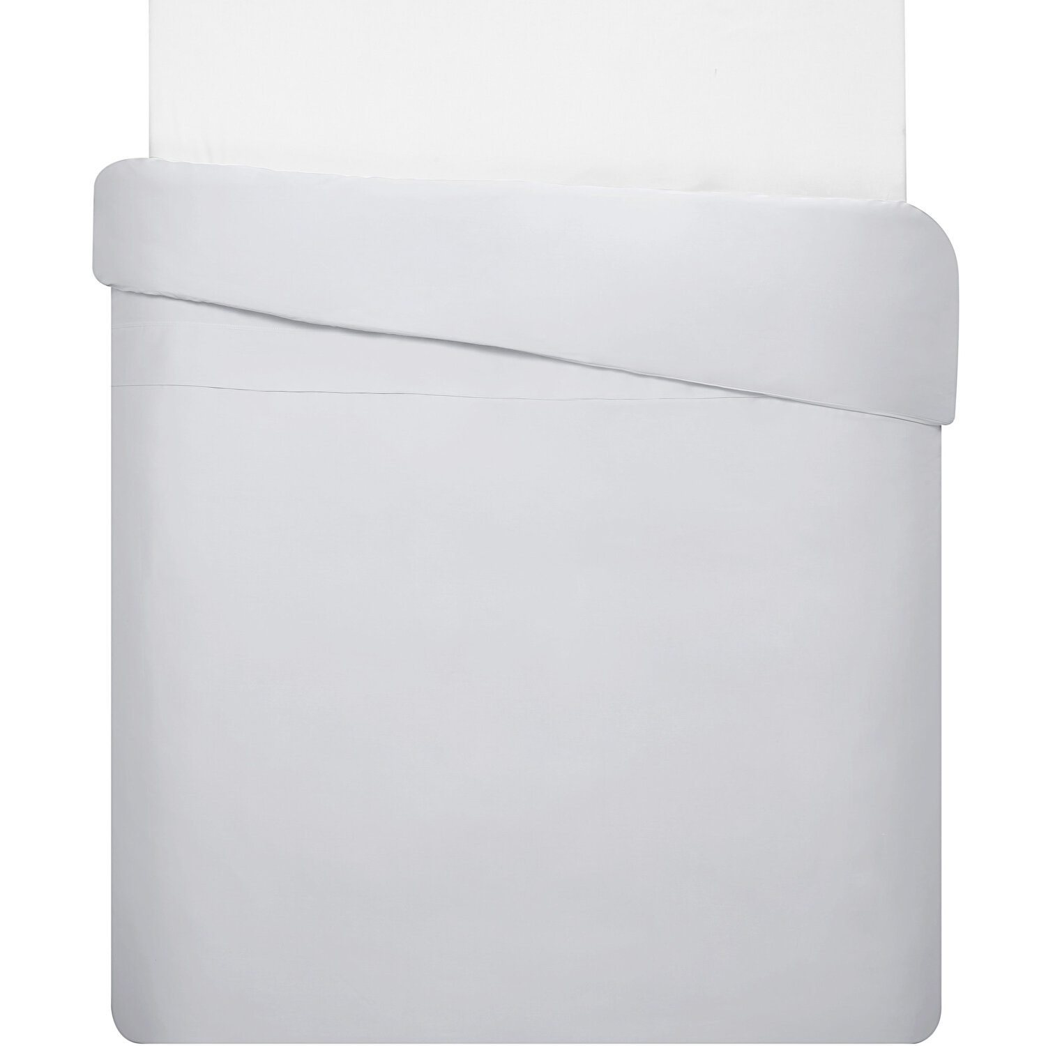 Linens Mix&Match Pamuk Saten Tek Kişilik Saten Nevresim Kılıfı Gri