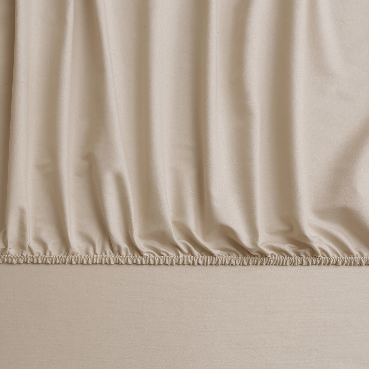 Linens Mix&Match Pamuk Saten Tek Kişilik Lastikli Çarşaf Camel