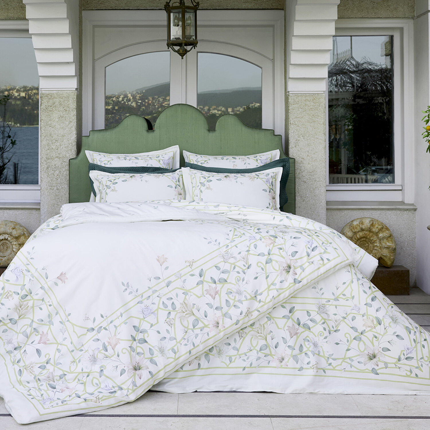 Linens Allday Lukıs Pamuk Saten Çift Kişilik Nevresim Takımı Ekru