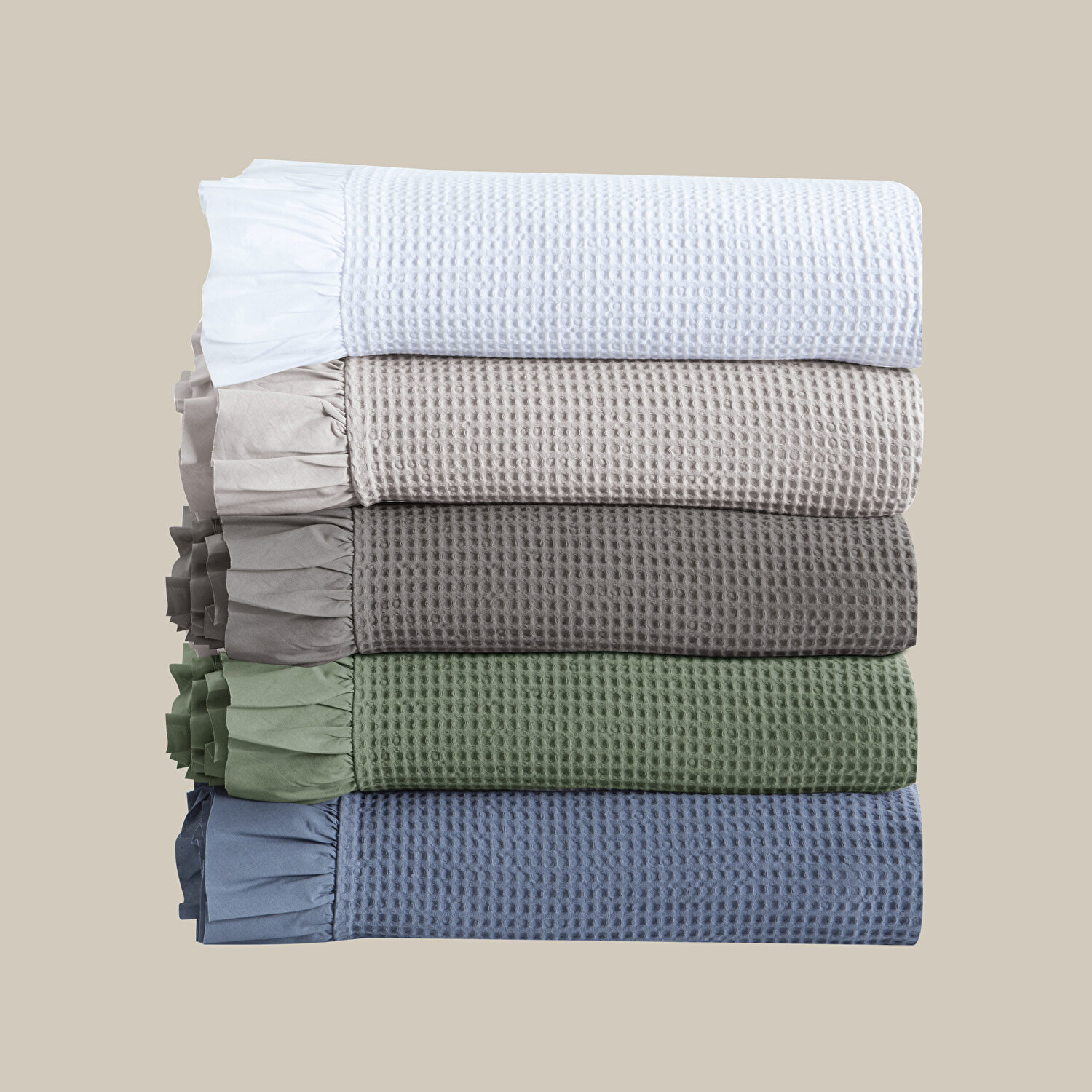 Linens Bsp Tek Kişilik Yatak Örtüsü Seti Yeşil