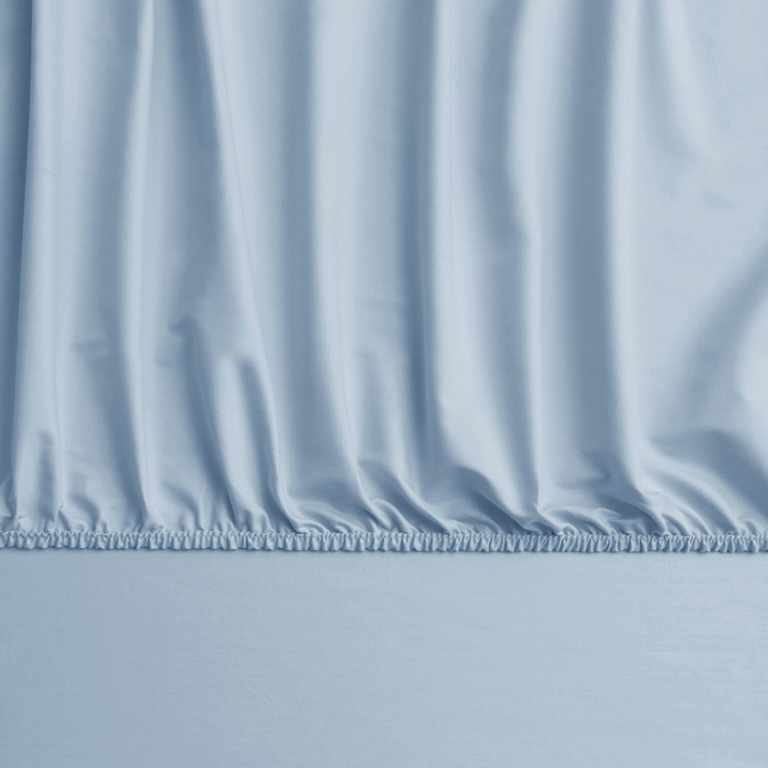 Linens Mix&Match Pamuk Saten Çift Kişilik Lastikli Çarşaf Mavi