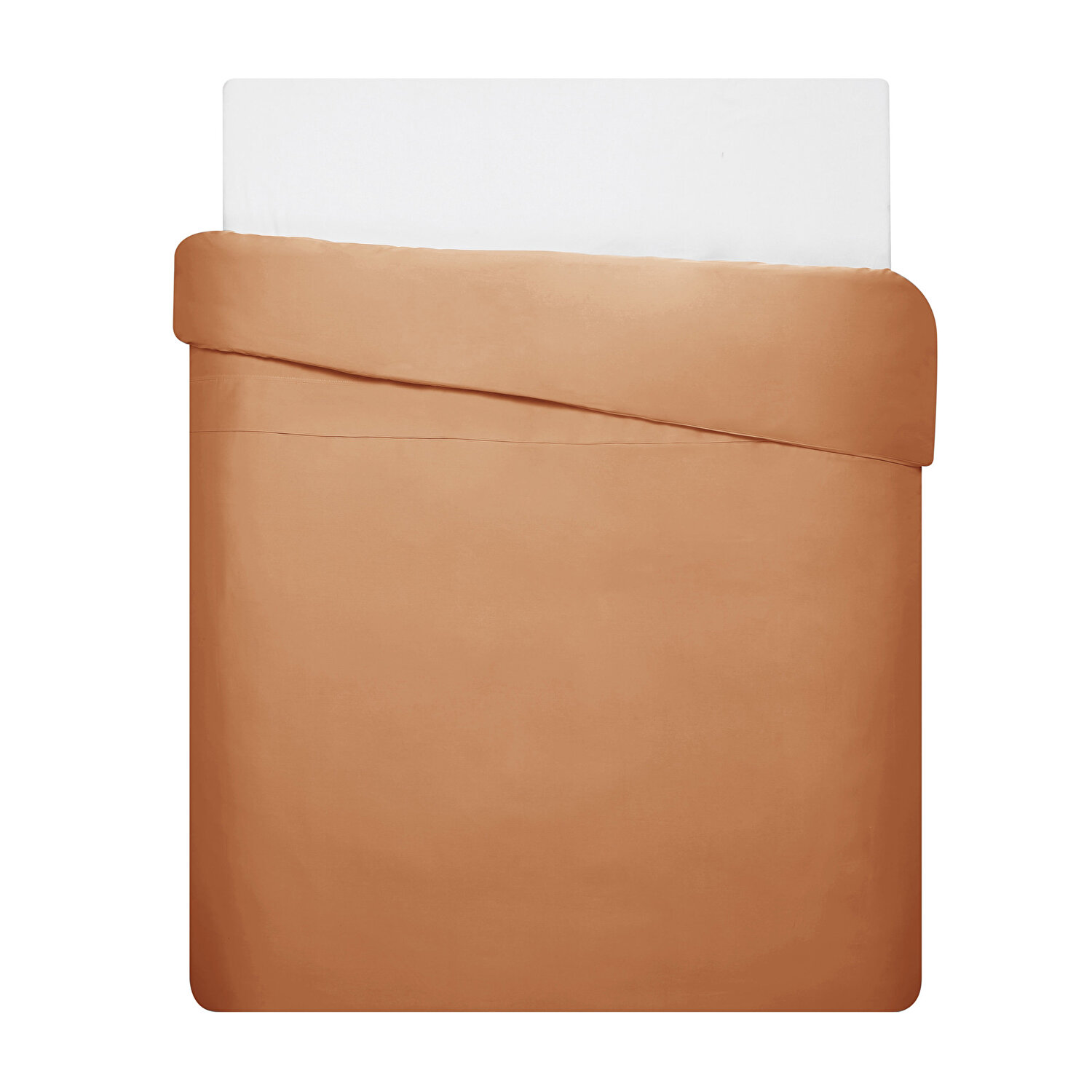 Linens Mix&Match Pamuk Saten Tek Kişilik Saten Nevresim Kılıfı Turuncu