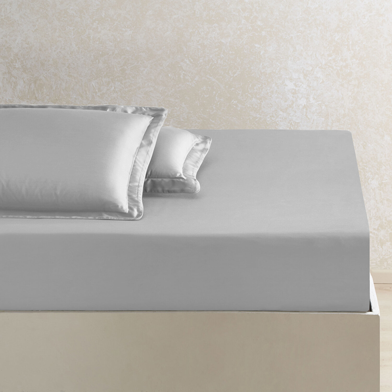 Linens X TENCEL™ Lyocell Çift Kişilik Çarşaf Gri