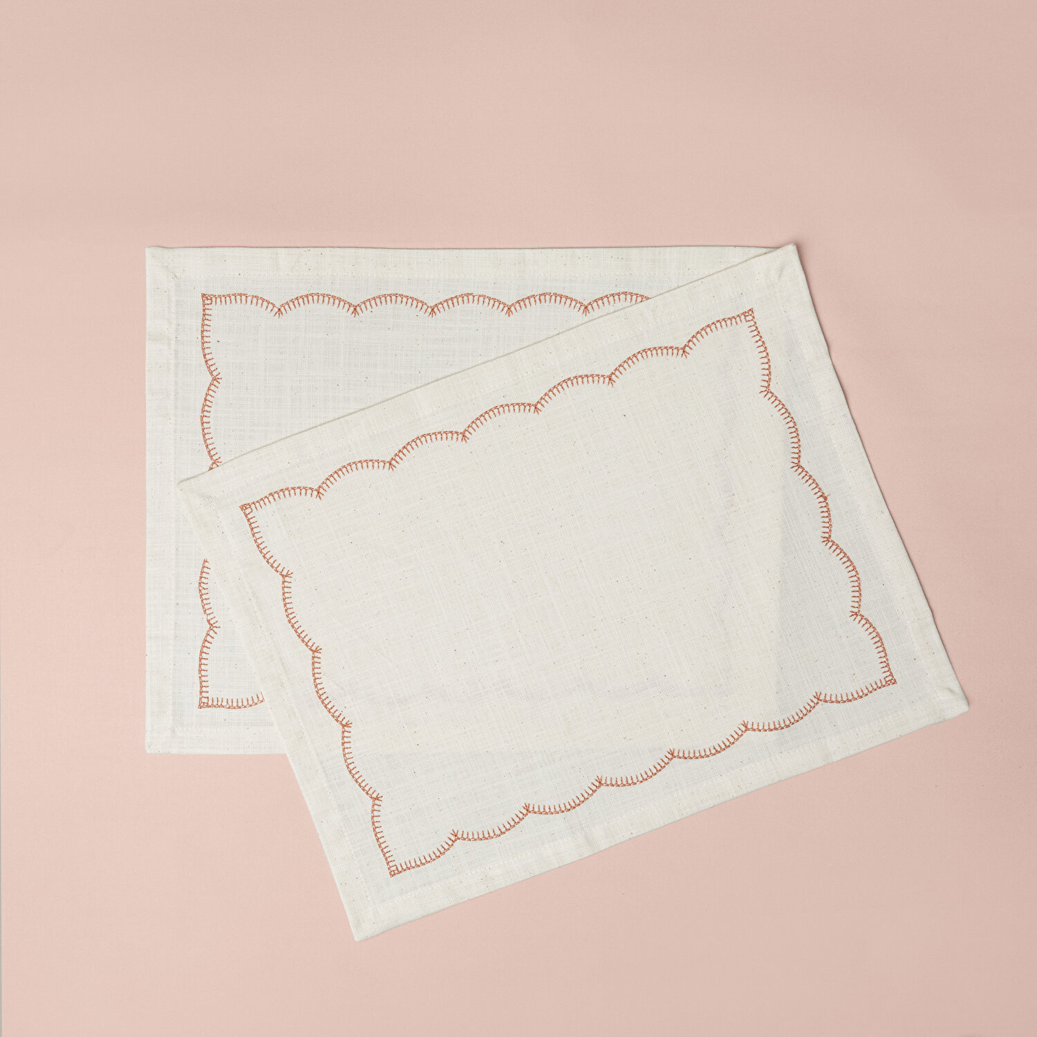 Linens Morby 2'li 35x45 cm Peçete Naturel Kiremit