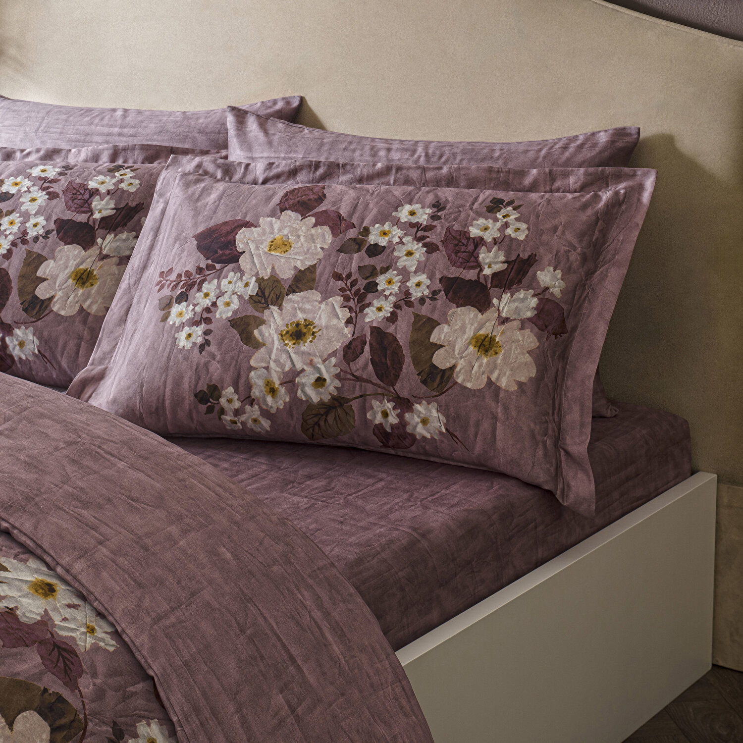 Linens Velour Pamuk Saten Çift Kişilik Nevresim Takımı Pembe
