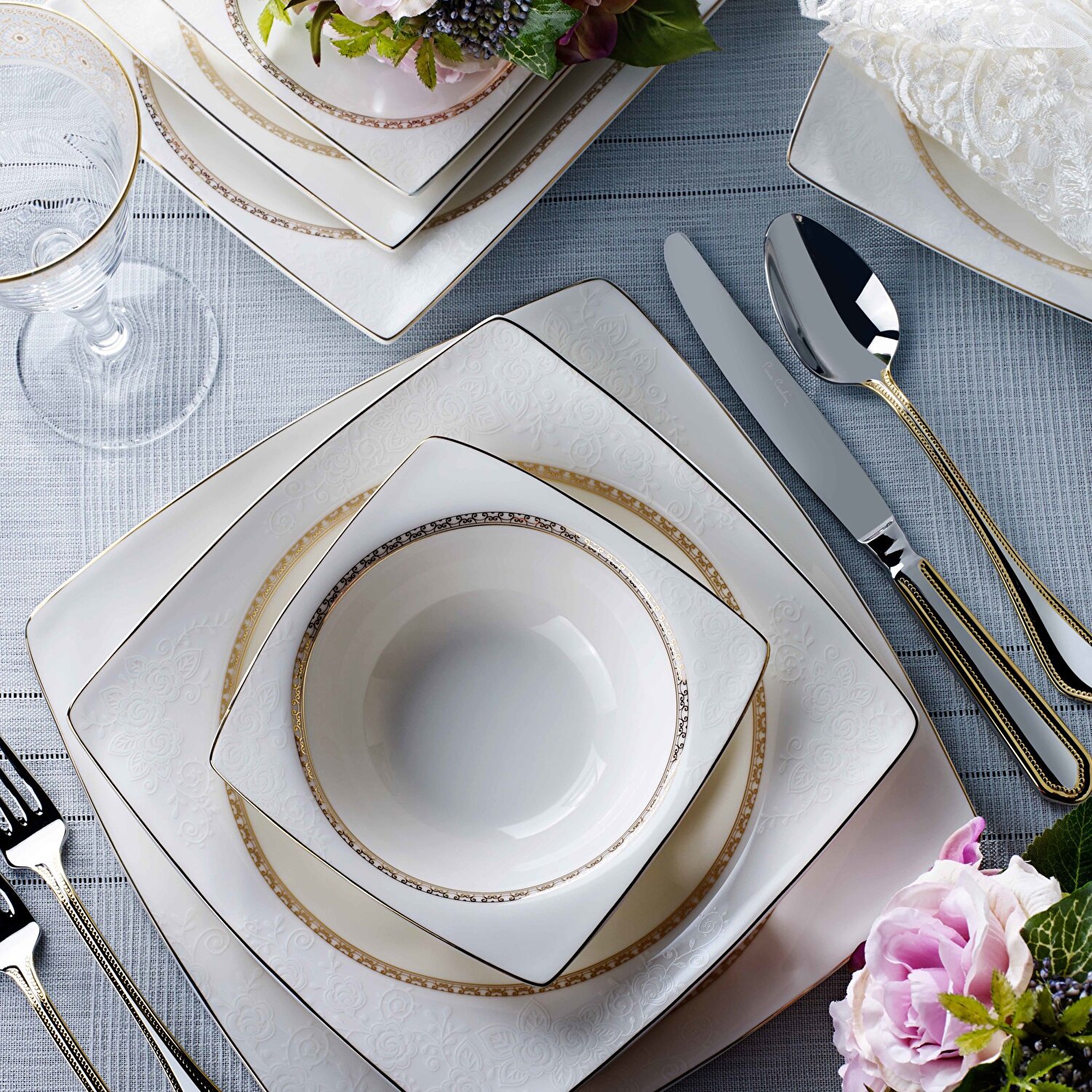 Pierre Cardin Allison 60 Parça 12 Kişilik Yemek Takımı