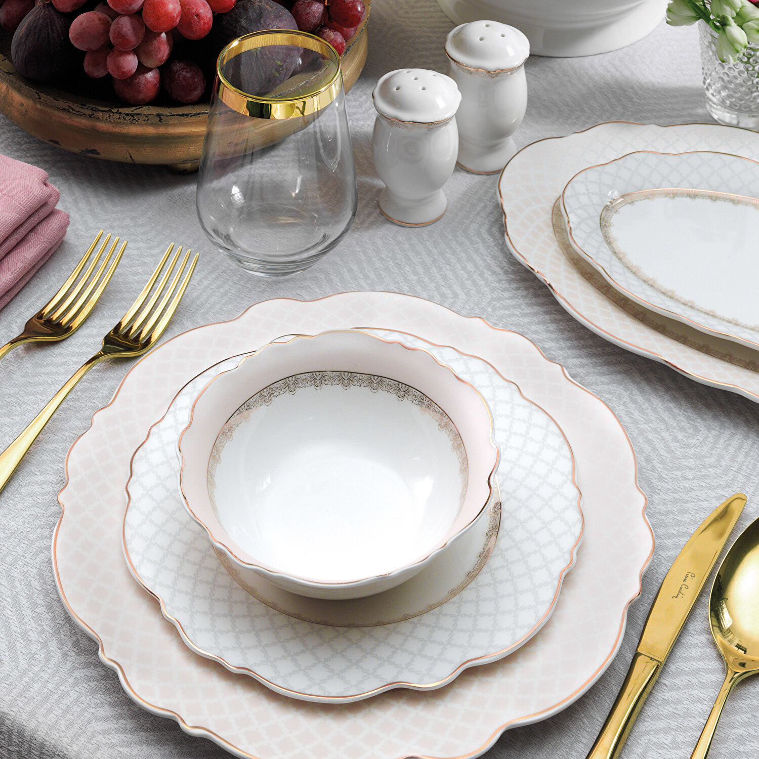 Pierre Cardin Lenora 60 Parça 12 Kişilik Yemek Takımı