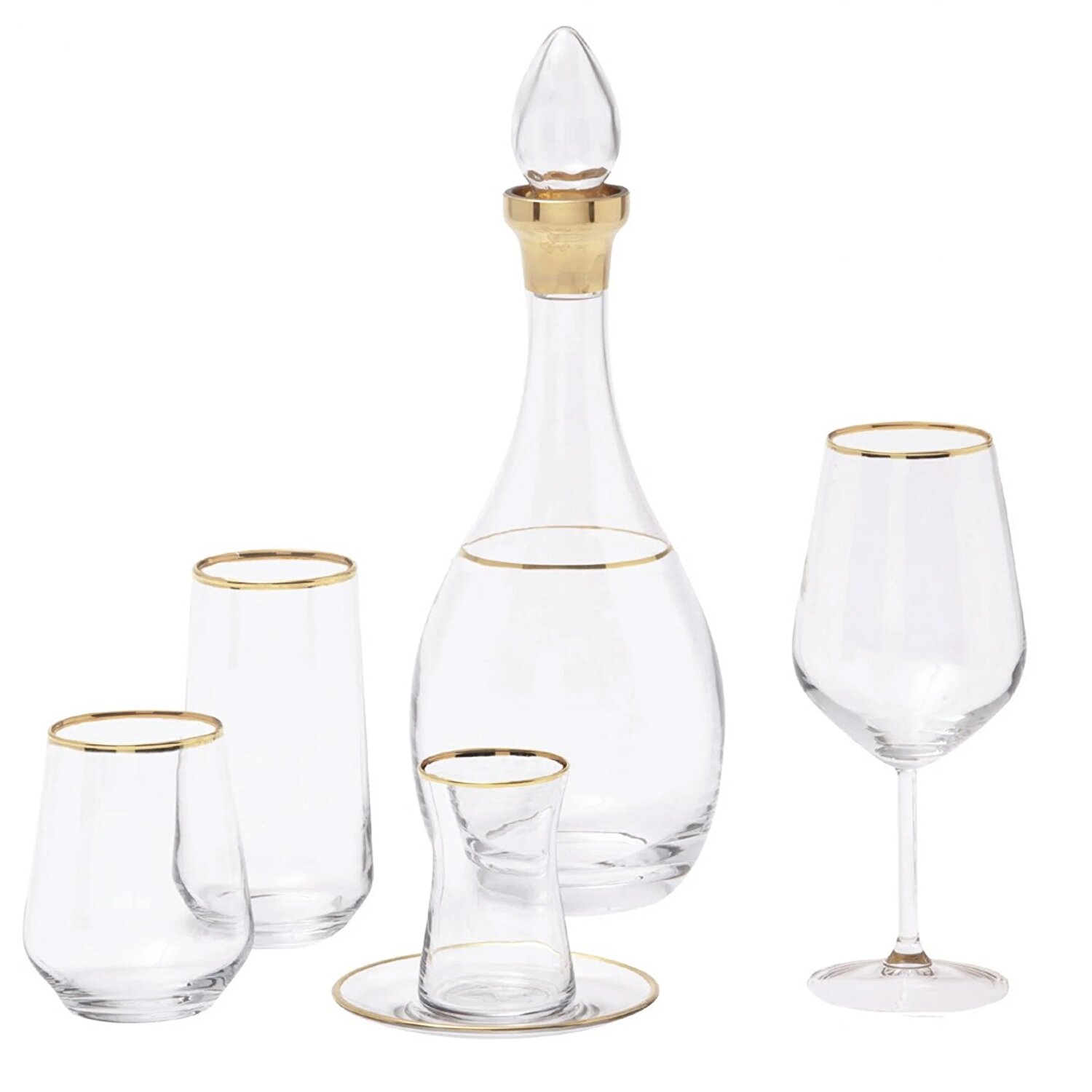 Pierre Cardin Arty Gold 31 Parça Cam Su Takımı