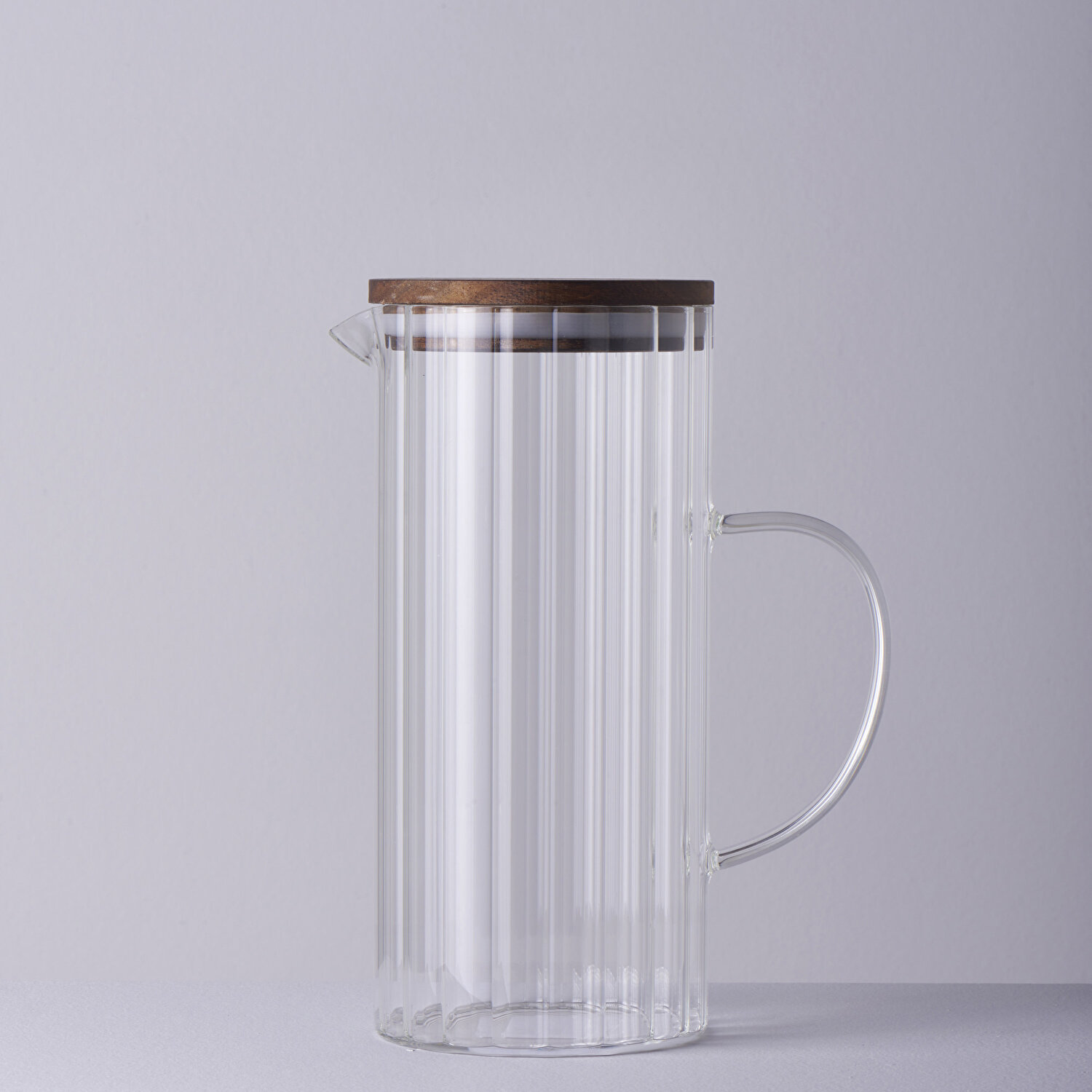 Linens Stripe Roller Cam-Akasya Kapaklı 1300 ml Sürahi