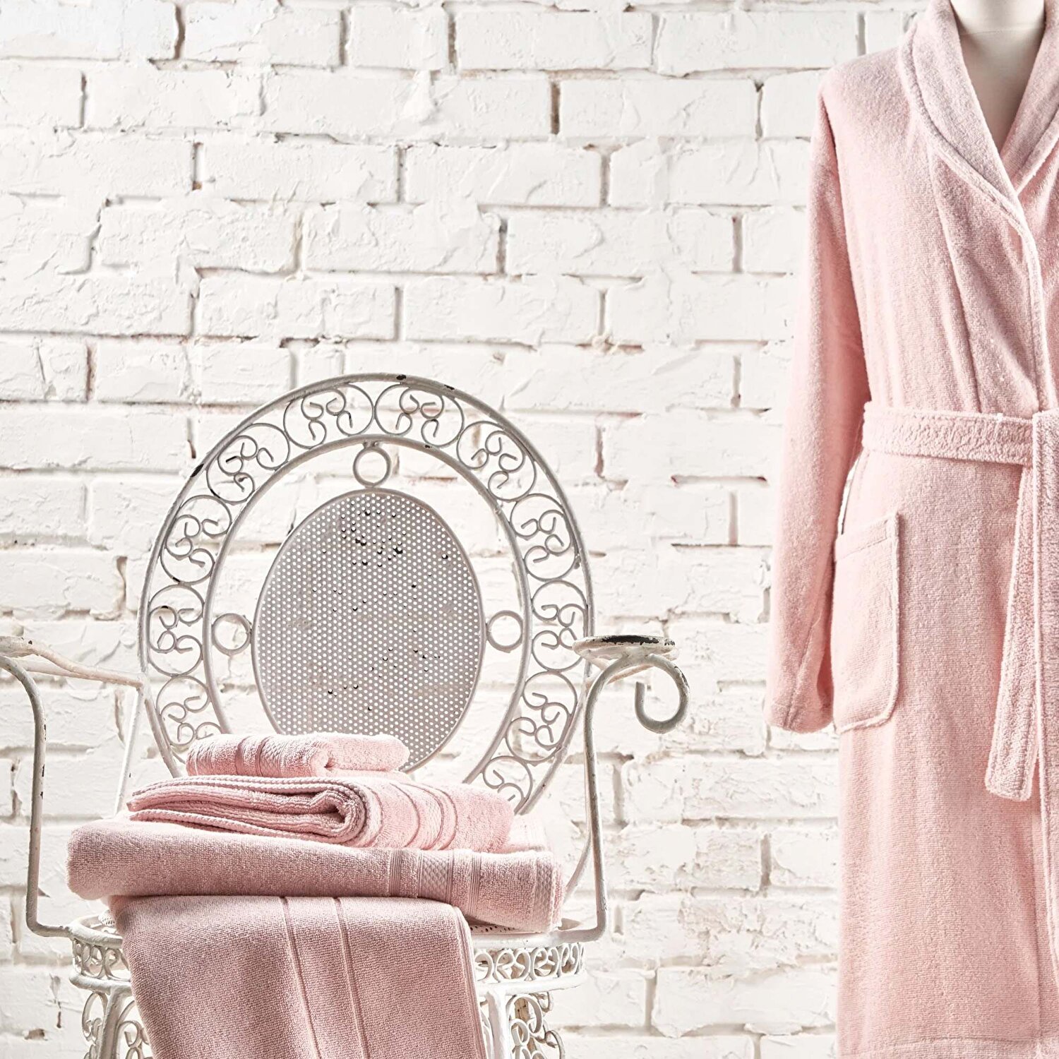 Linens Soft Pamuk 85x150 cm Banyo Havlusu Pudra