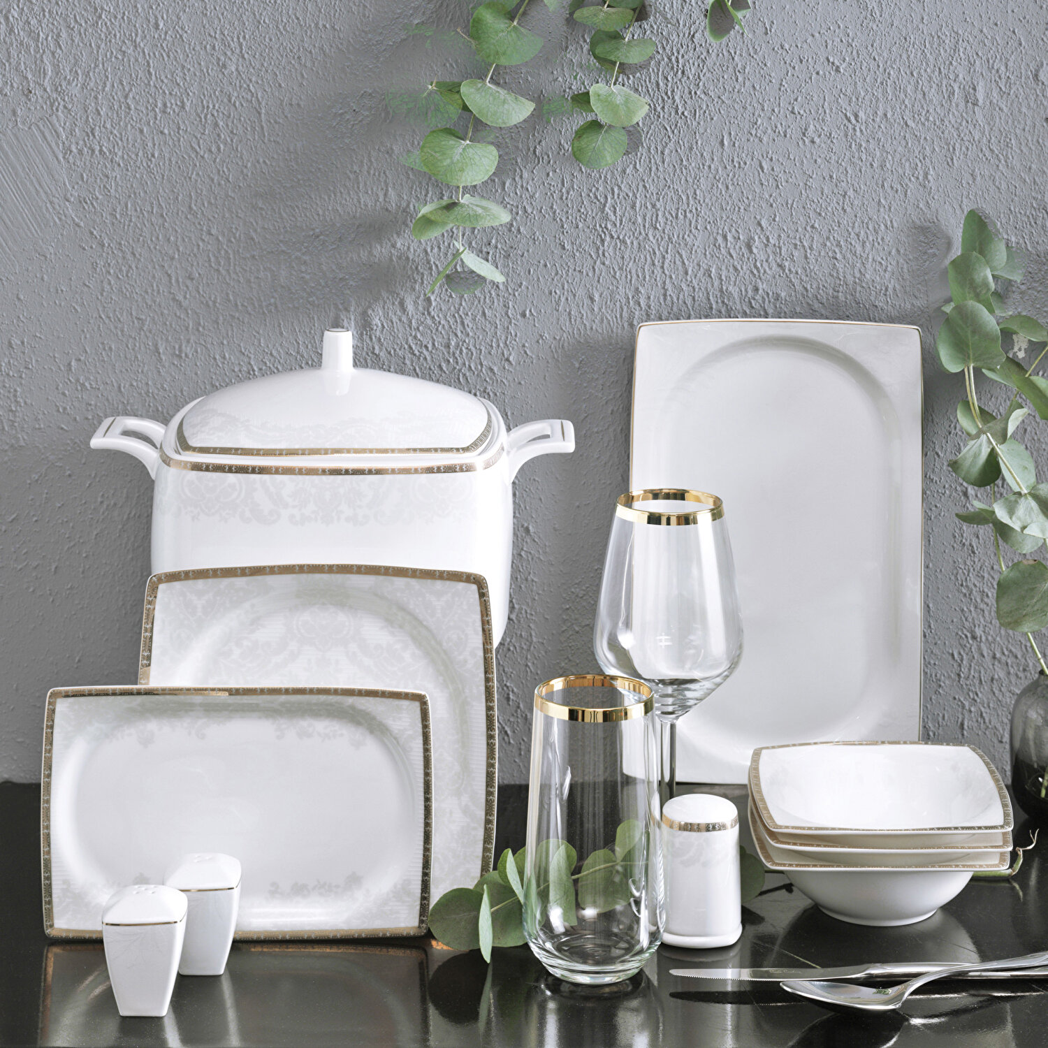 Pierre Cardin Margie 60 Parça 12 Kişilik Yemek Takımı