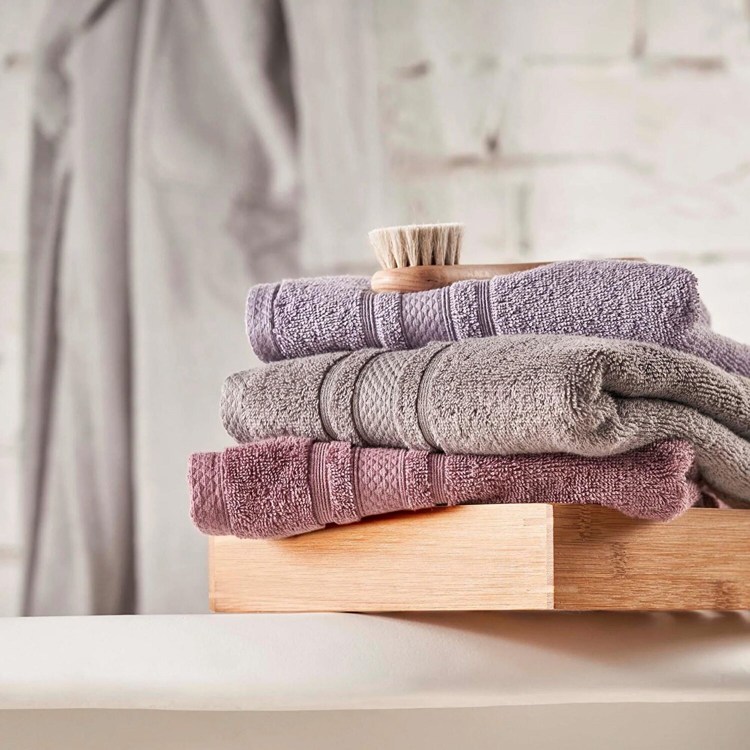 Linens Soft Pamuk 50x85 cm Yüz Havlusu Koyu Gri