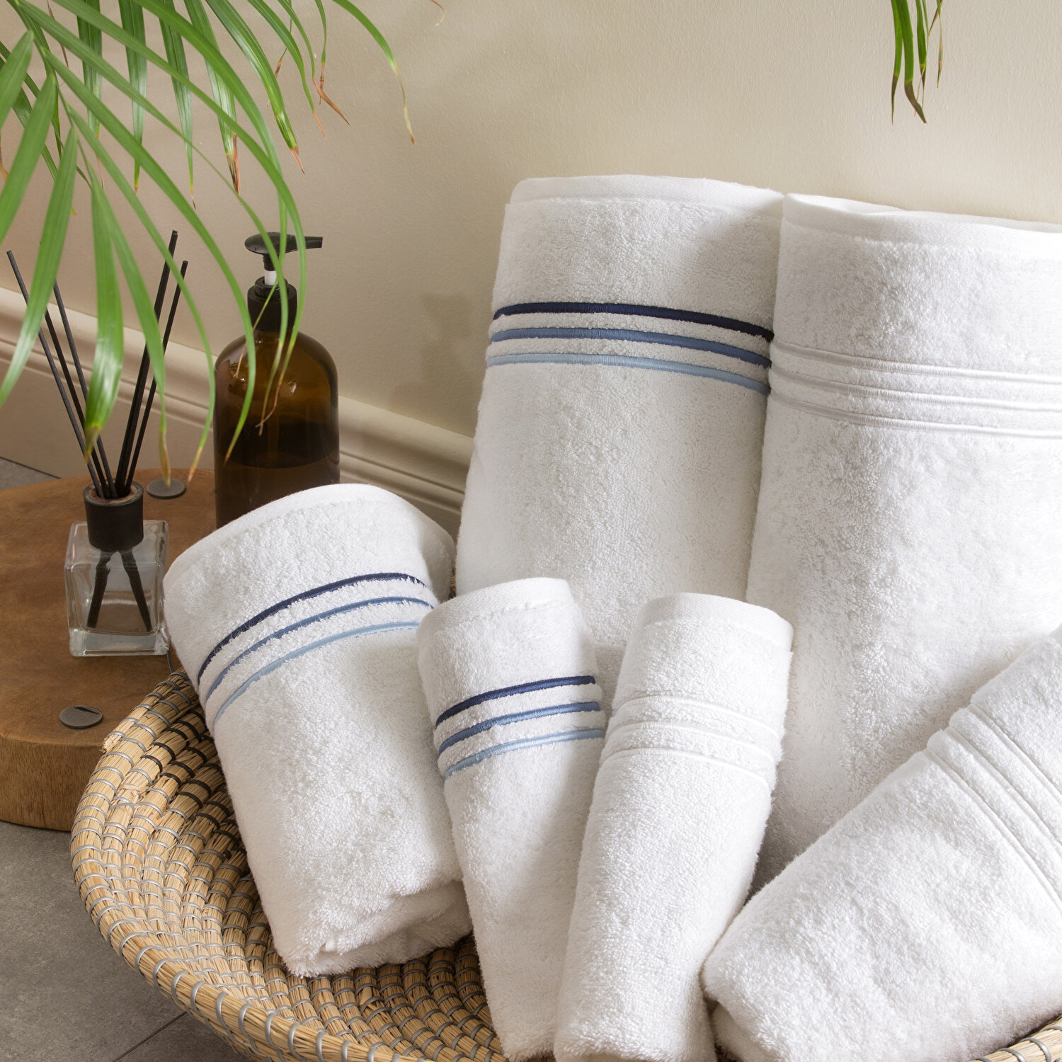 Valeron Trio 50x100 cm Yüz Havlusu Beyaz