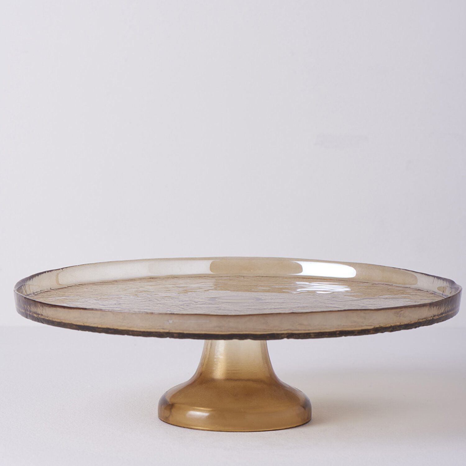 Linens Gleam Cam 32 cm Ayaklı Servis Amber