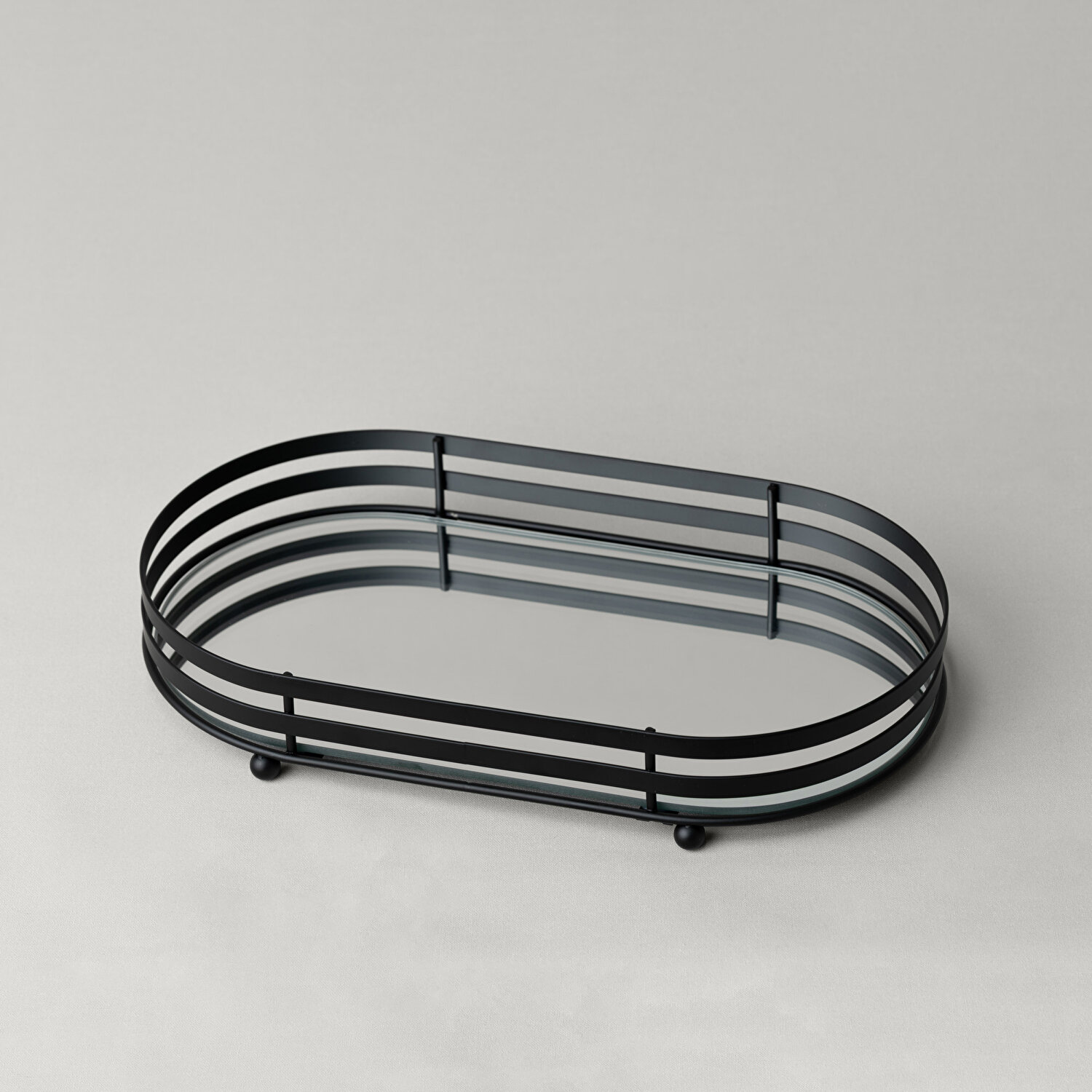 Linens Tezza 33X19X5,2 cm Tepsi Siyah