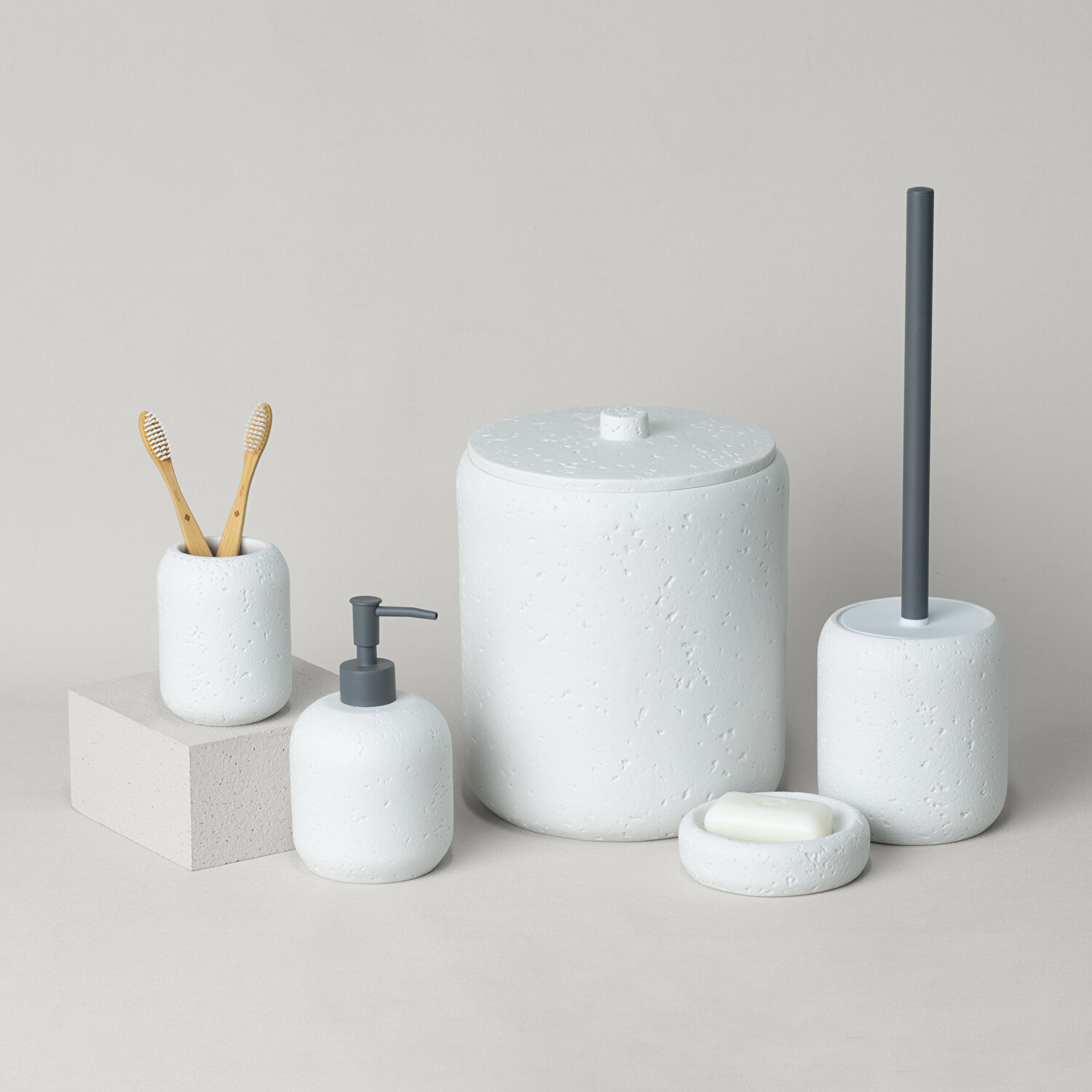 Linens Lumıa 9,7X16,2 cm Sıvı Sabunluk Beyaz