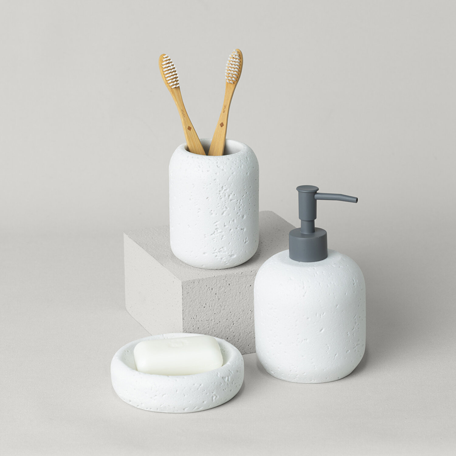 Linens Lumıa 9,7X16,2 cm Sıvı Sabunluk Beyaz