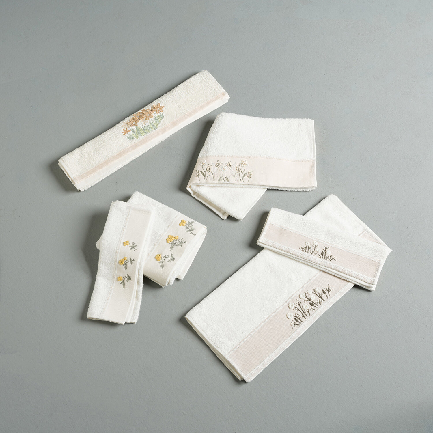 Linens Melody Bambu 30X45 cm El Havlusu Ekru