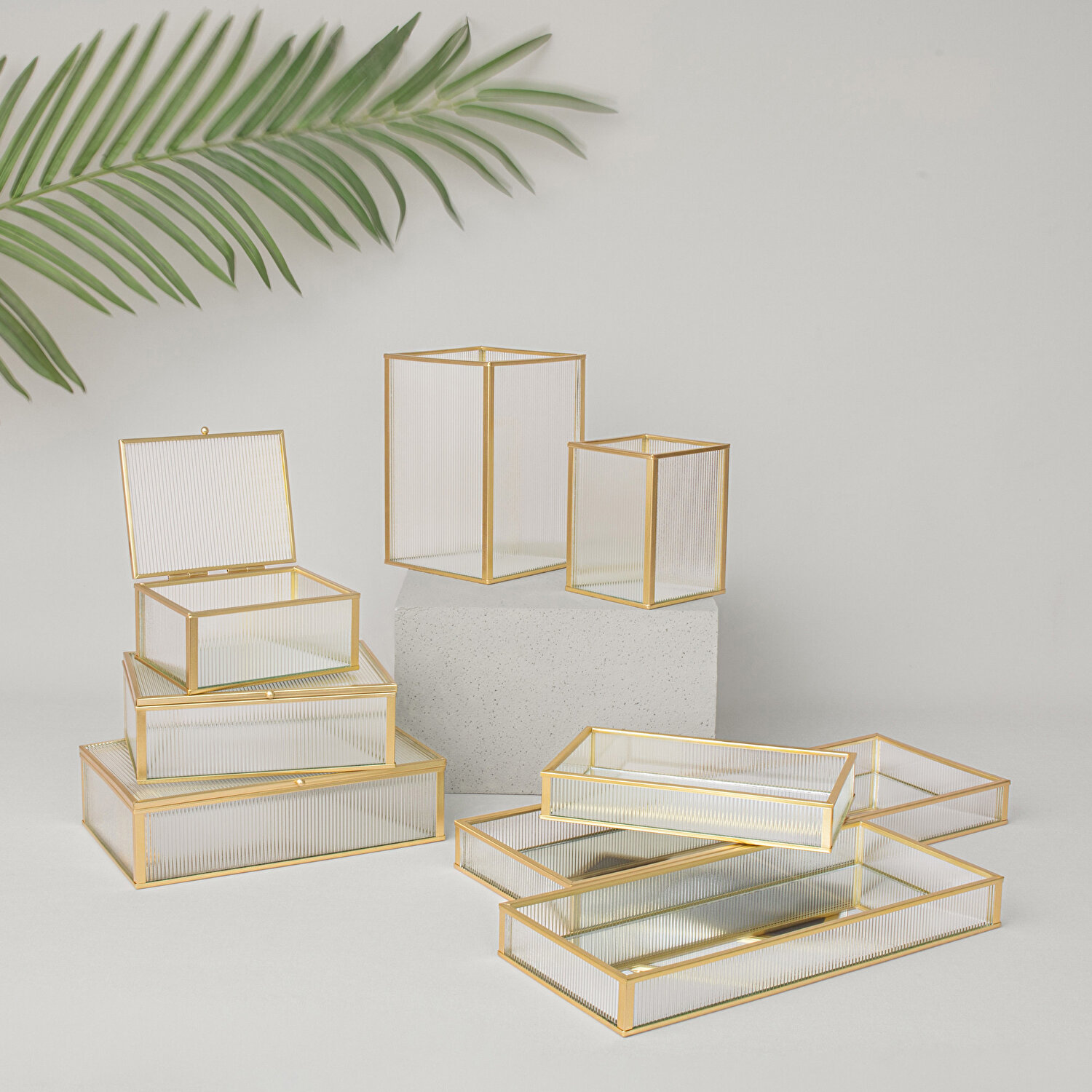 Linens Laveta 9x9x12 cm Düzenleyici Gold