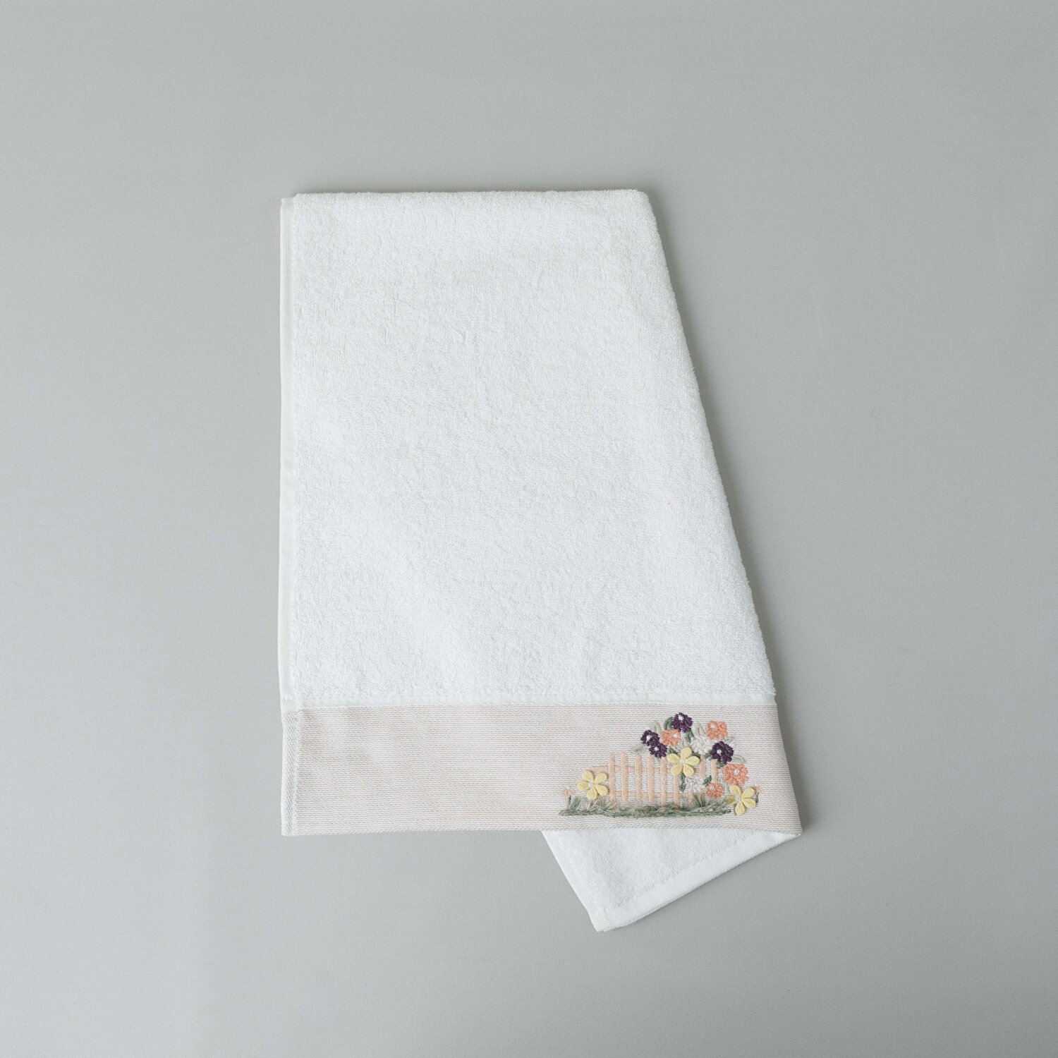 Linens Eloi Pamuk Yüz Havlusu 50x85 Cm Beyaz