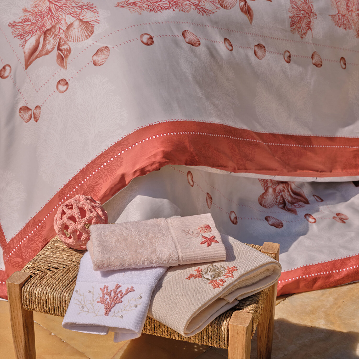 Linens Aqua Pamuk Yüz Havlusu 50X85 Cm Ekru