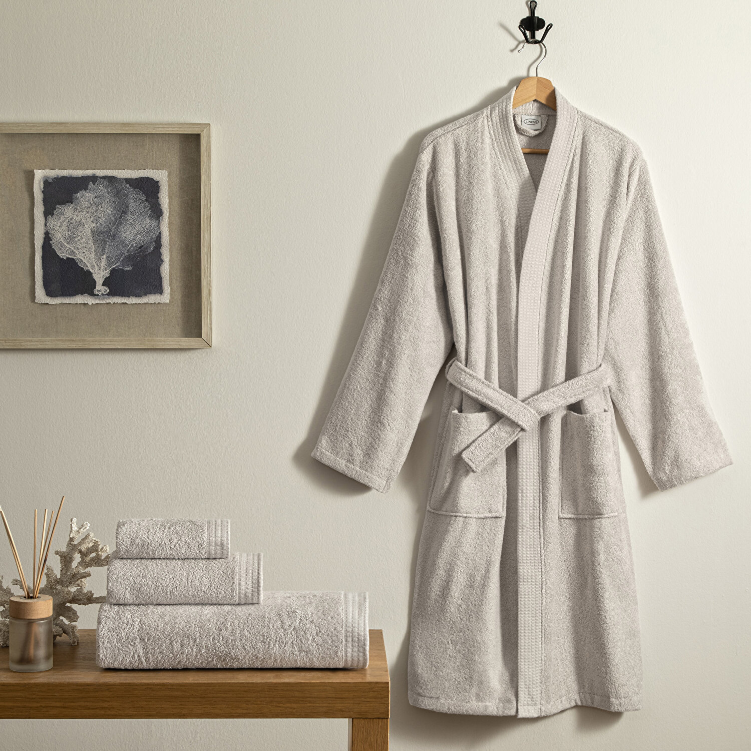 Linens Cozy Bambu S/M Bornoz Vizon