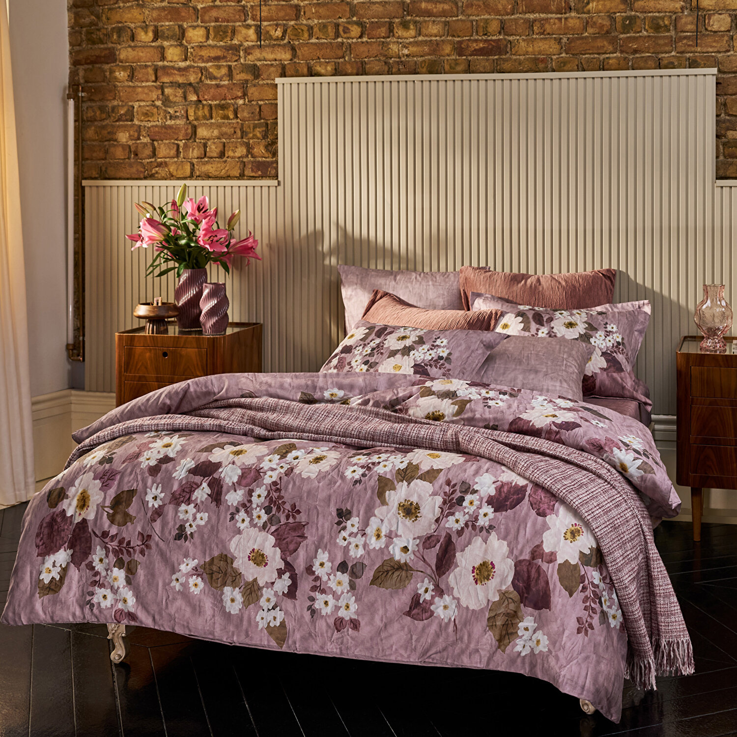 Linens Amorie Çift Kişilik Pembe Battaniye