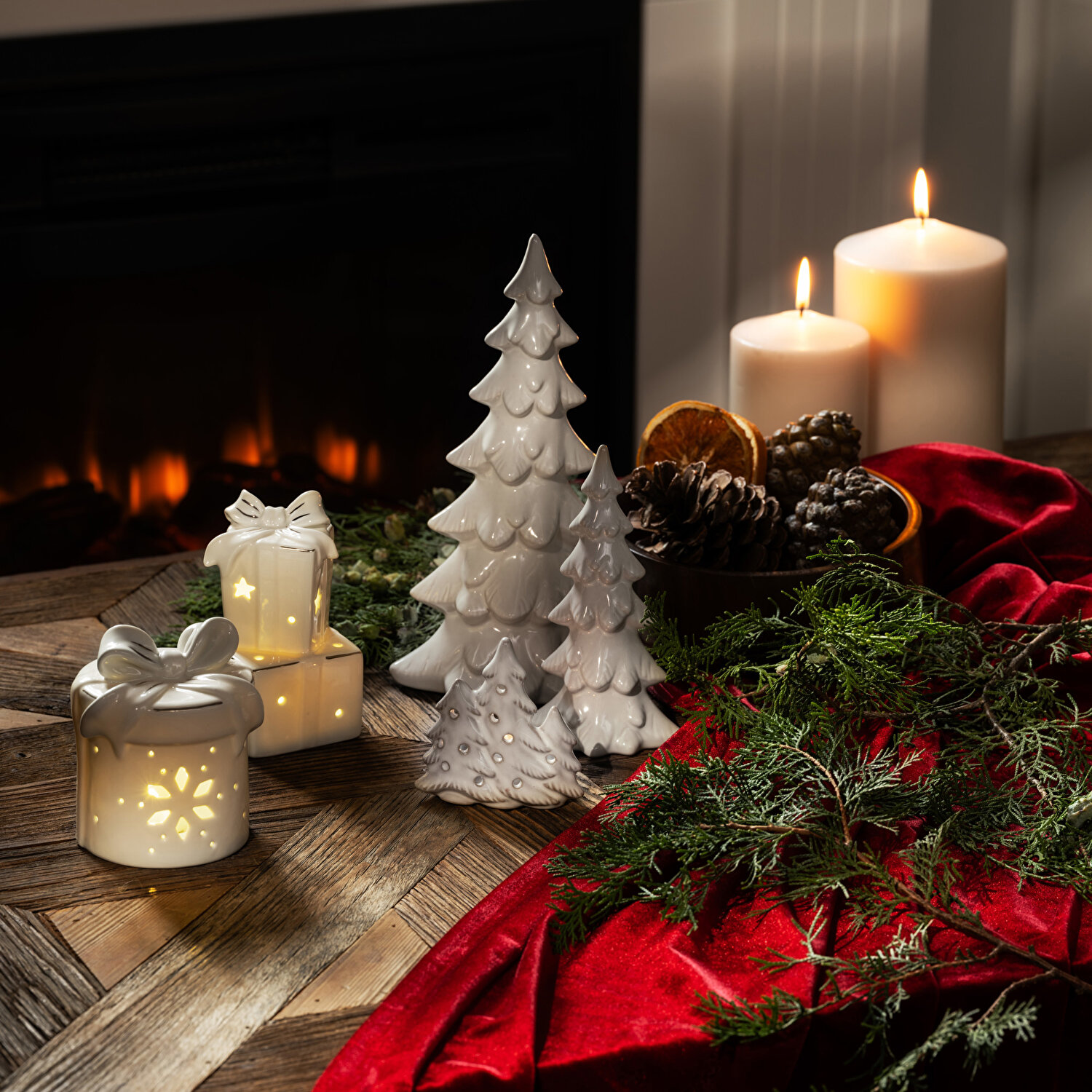 Linens Tree 13x9x24 cm Dekor