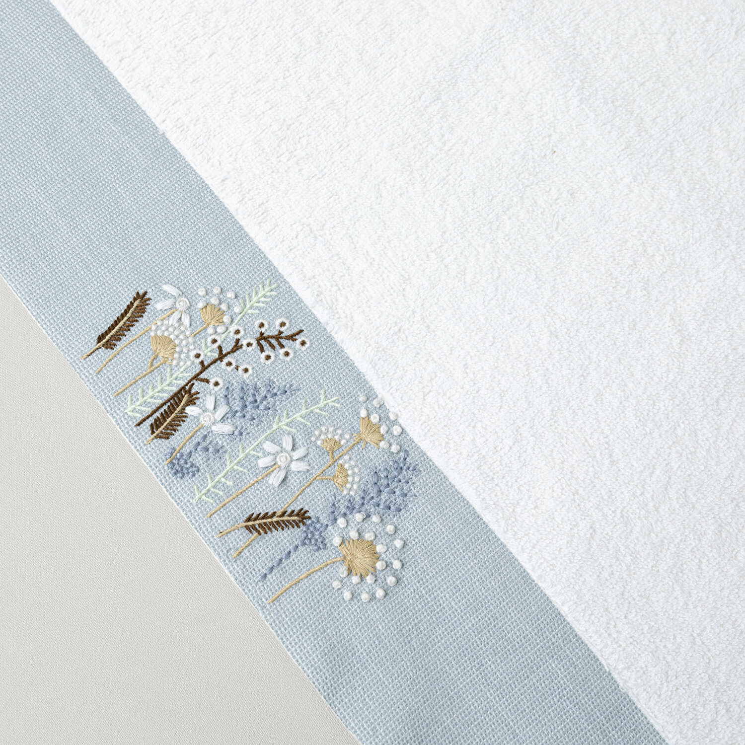 Linens Brela Pamuk 50x85 Cm Yüz Havlusu Ekru