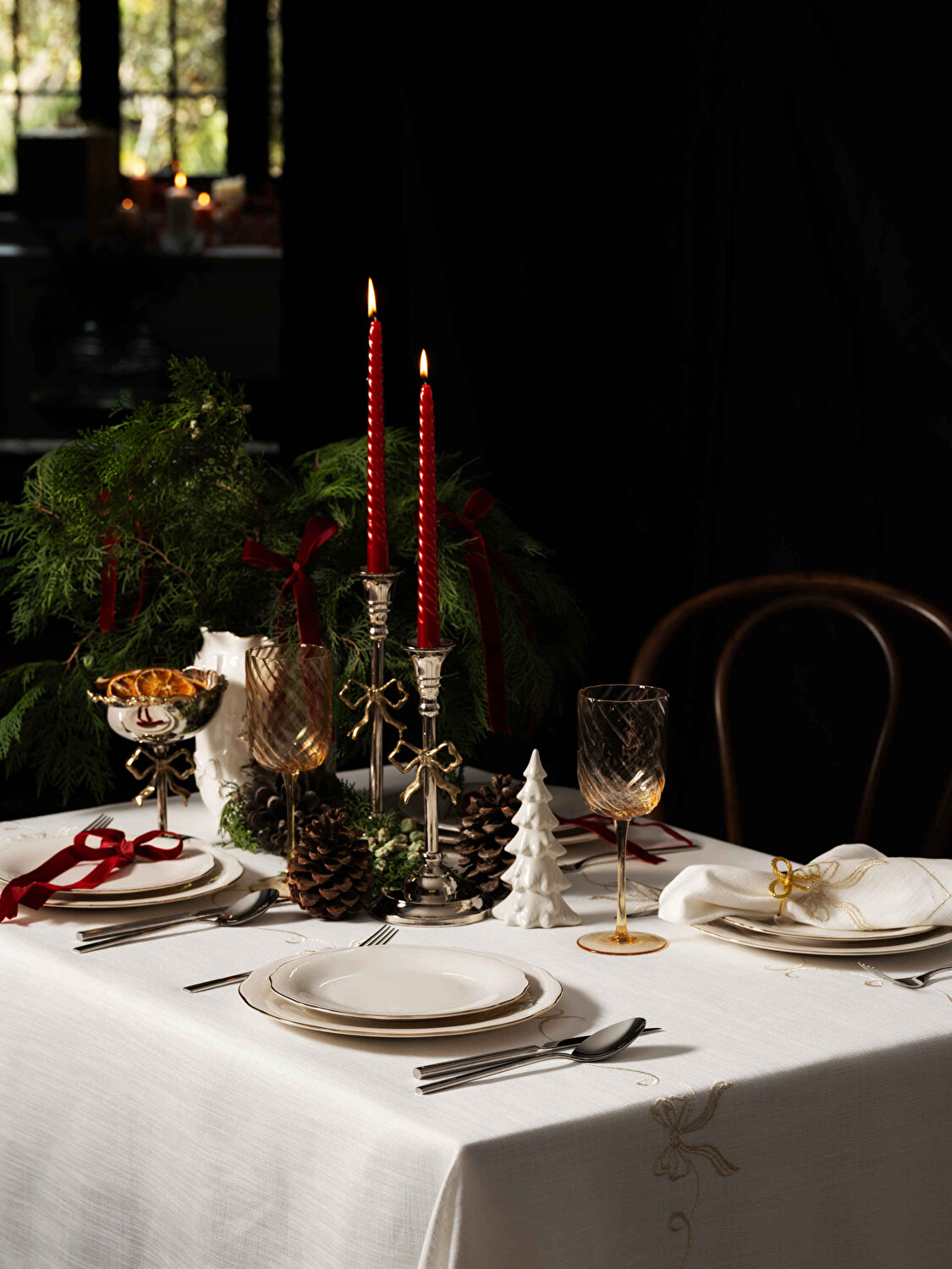 Linens Ribbon 24 cm Şamdan