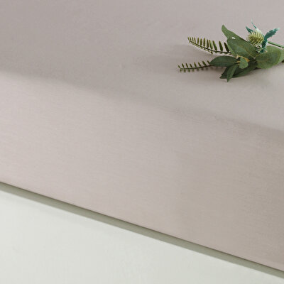 Linens Mix&Match Pamuk Saten Çift Kişilik Lastikli Çarşaf Taş