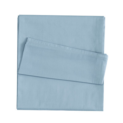 Linens Mix&Match Pamuk Saten Çift Kişilik Lastikli Çarşaf Mavi