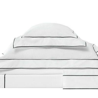 Valeron Duo Saten King Nevresim Takımı Antrasit