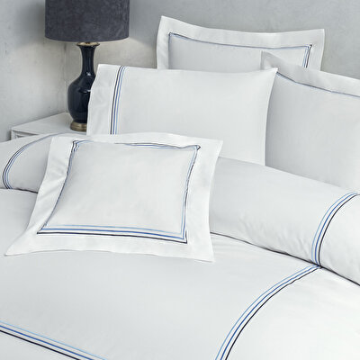 Valeron Trio Saten Superking Nevresim Takımı Lacivert