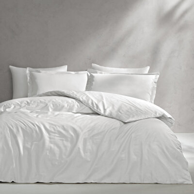 Linens Mix&Match Pamuk Saten 2'li Volanlı Yastık Kılıfı Seti Ekru