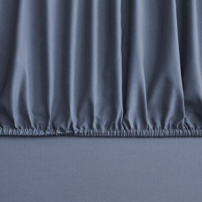 Linens Mix&Match Pamuk Saten Çift Kişilik Lastikli Çarşaf indigo