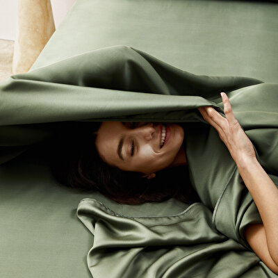 Linens X TENCEL™ Lyocell 2'li Volanlı Yastık Kılıfı Seti Yeşil