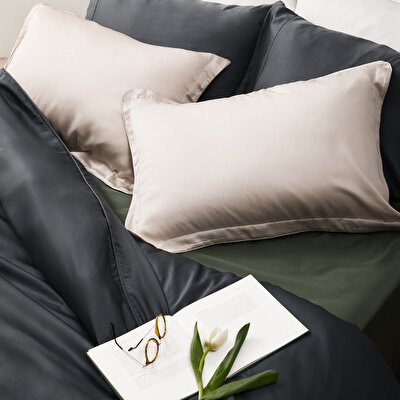 Linens X TENCEL™ Lyocell 2'li Volanlı Yastık Kılıfı Seti Yeşil