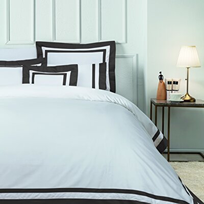 Valeron Nouveau Saten King Nevresim Takımı Antrasit